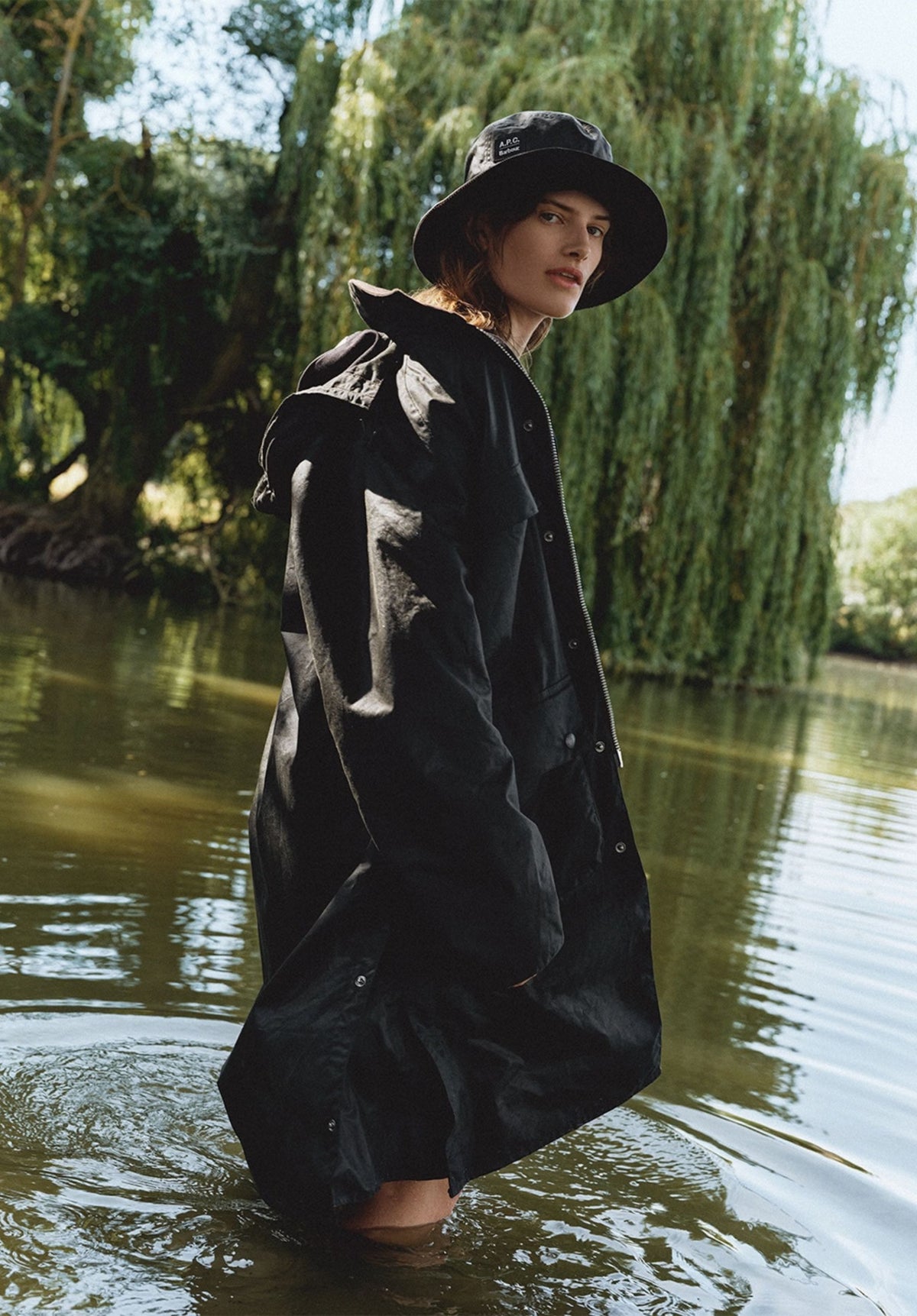 Fischerhut aus gewachster Baumwolle A.P.C X Barbour