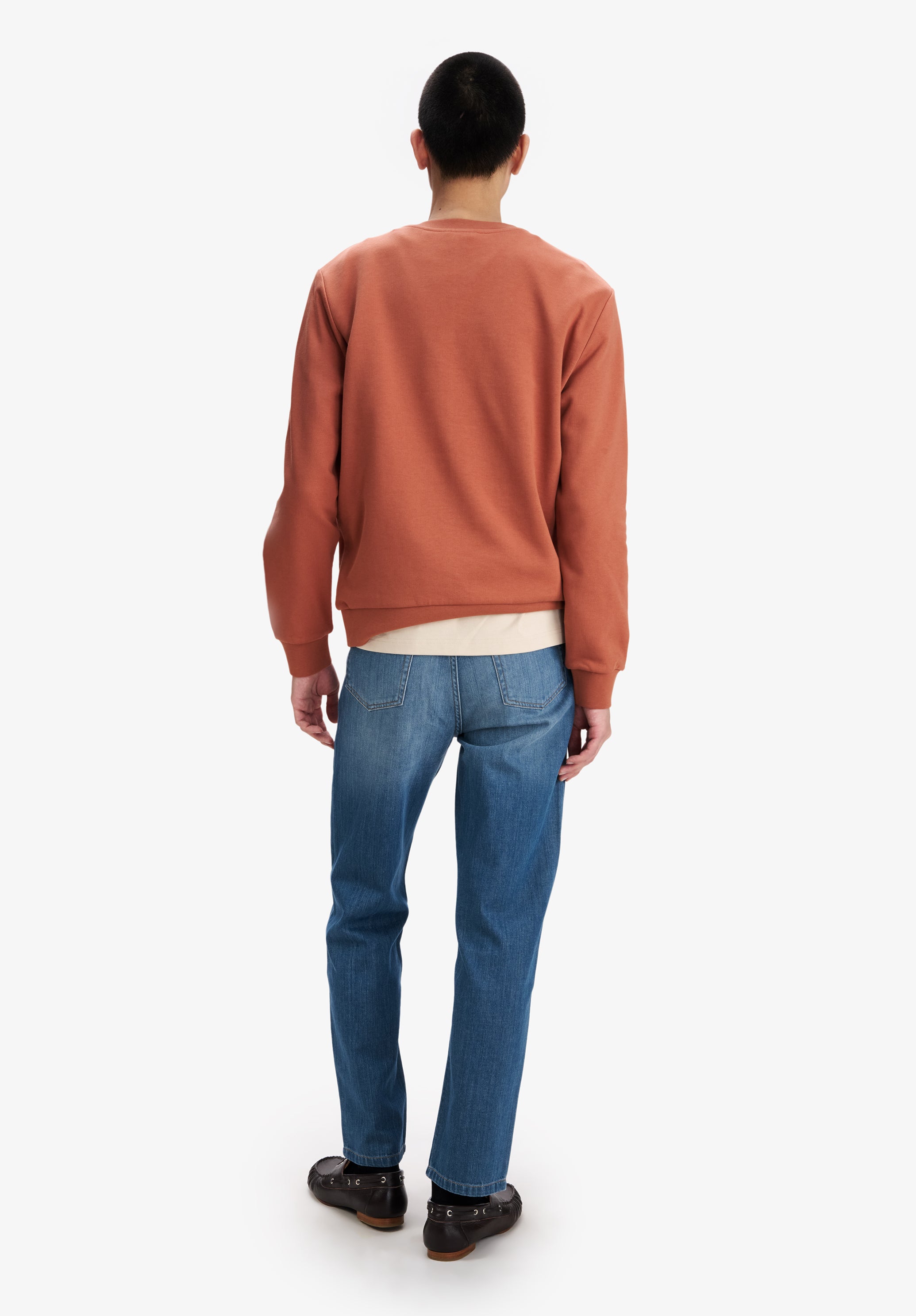 Brick red sweatshirt with V.P.C. logo - 5