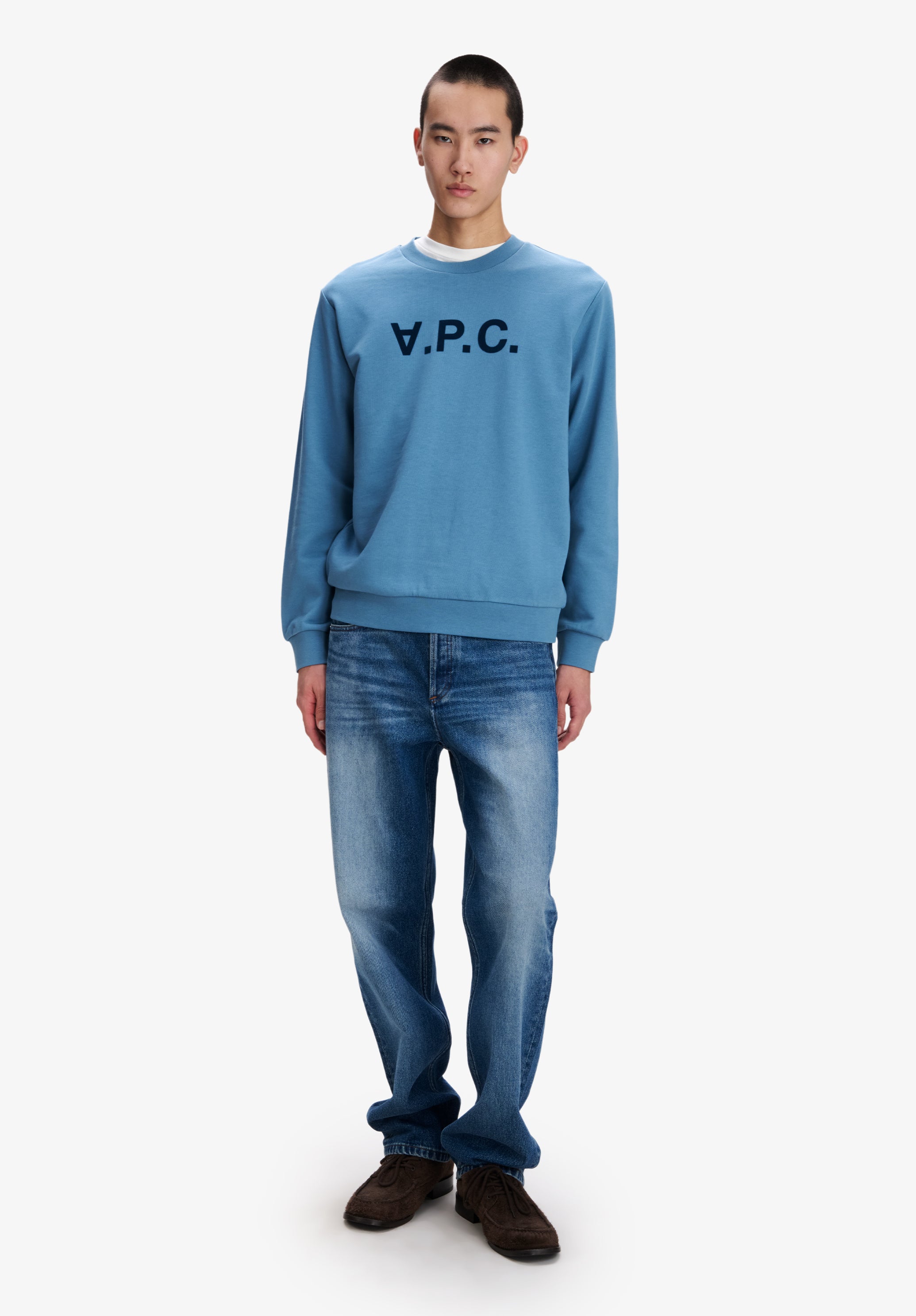Blue V.P.C. logo sweatshirt - 1