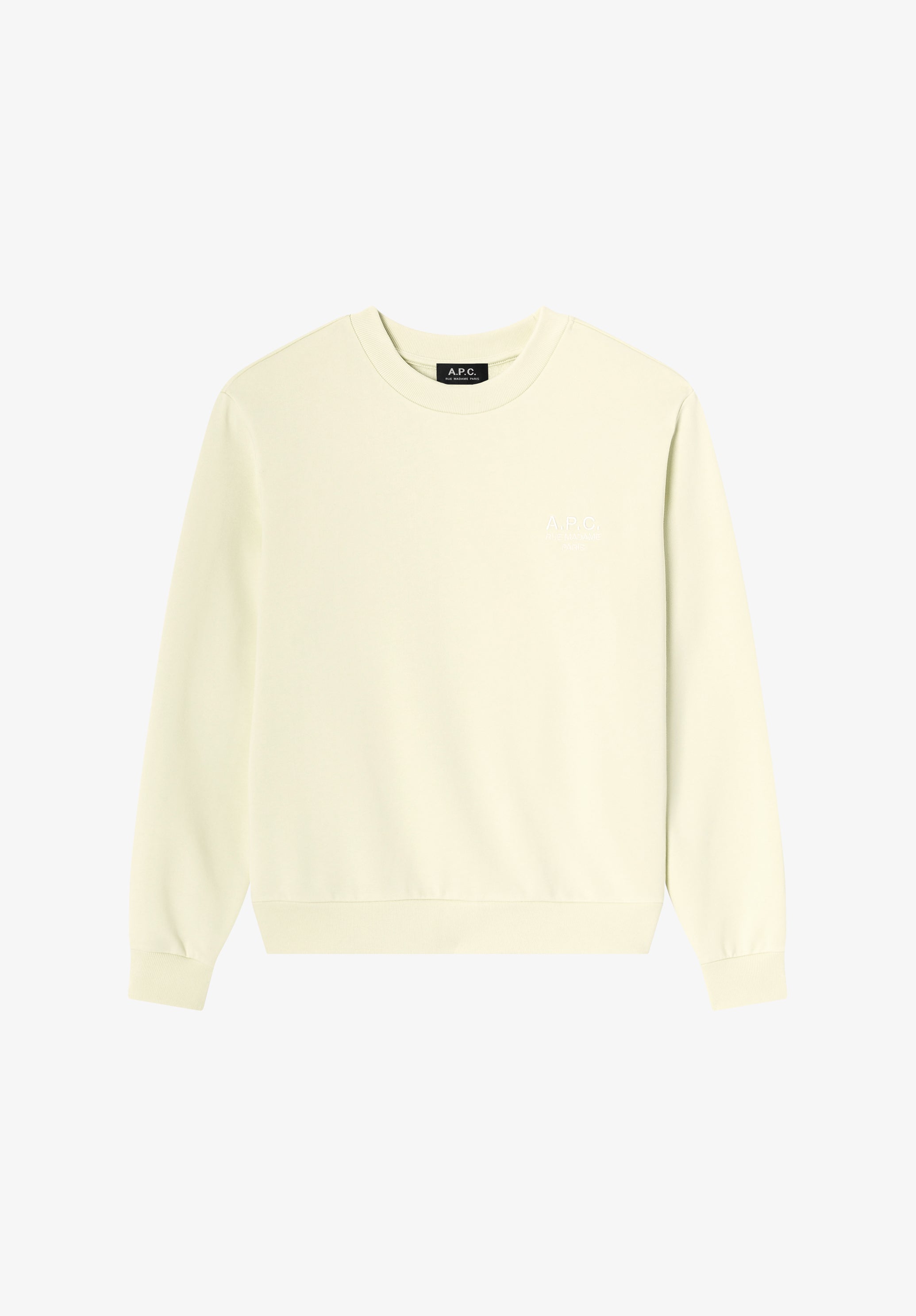 Bleached sweatshirt with A.P.C. Rue Madame logo - 0