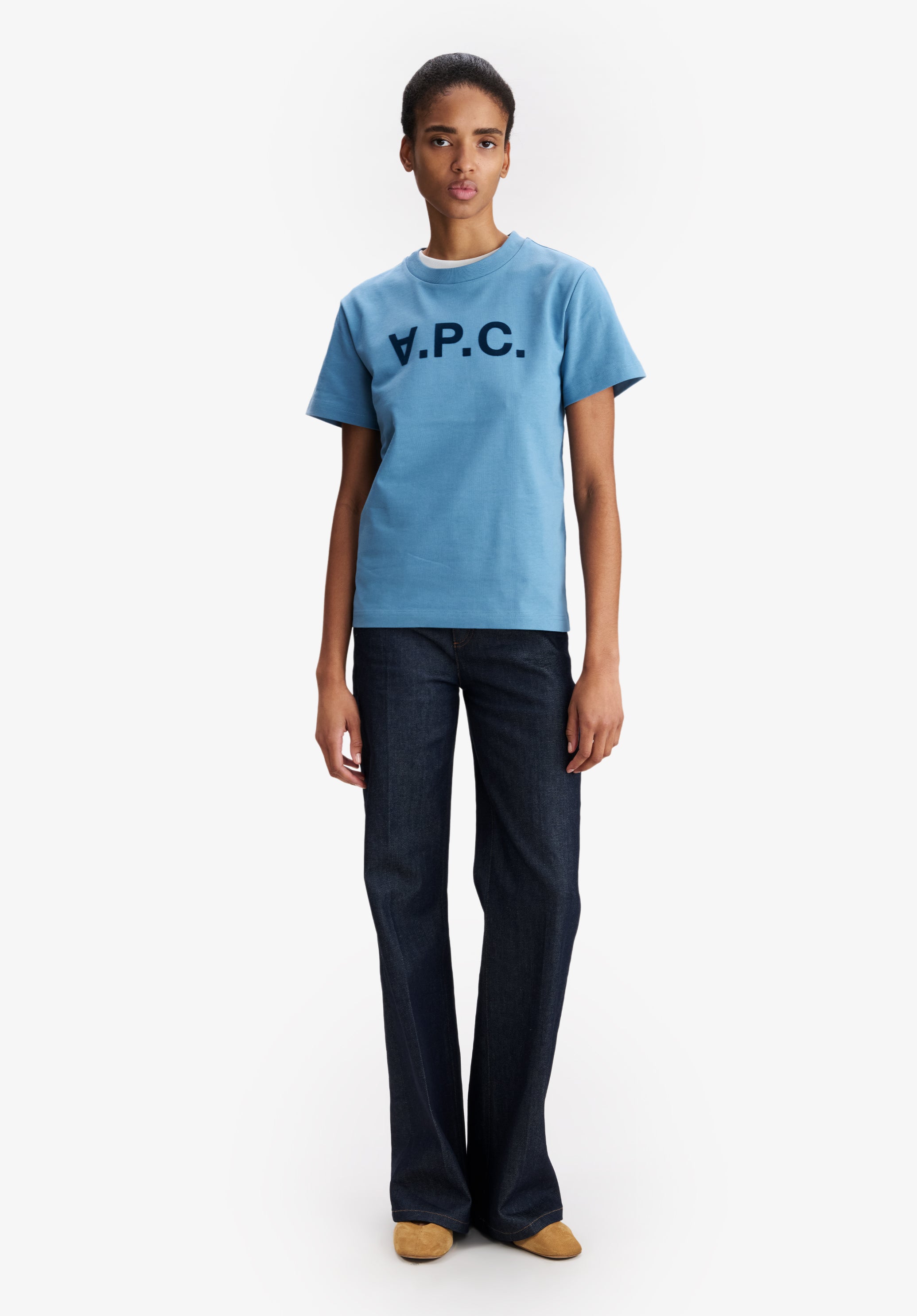 Blue V.P.C. logo T-shirt - 4