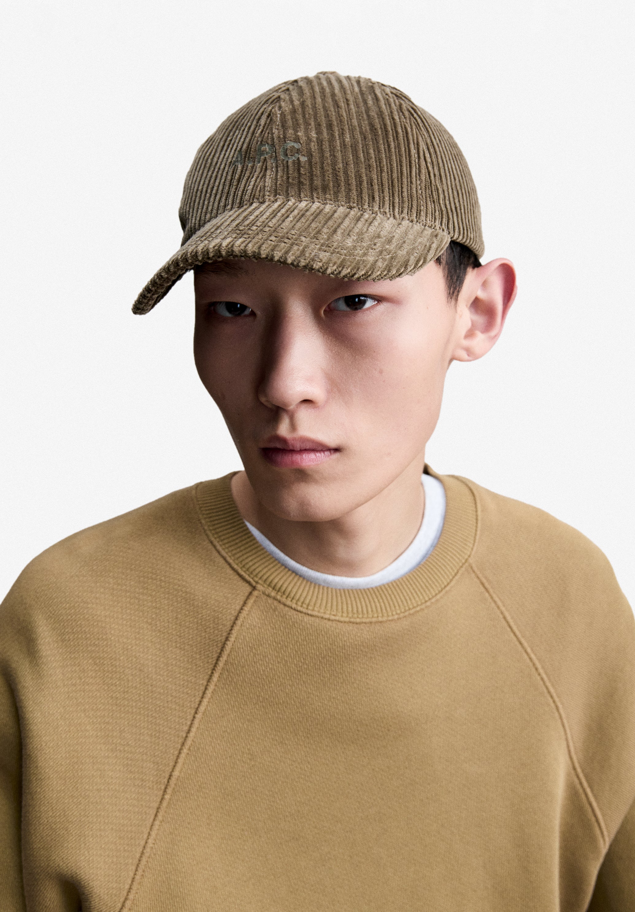 Taupe sweatshirt with raglan sleeves - 5
