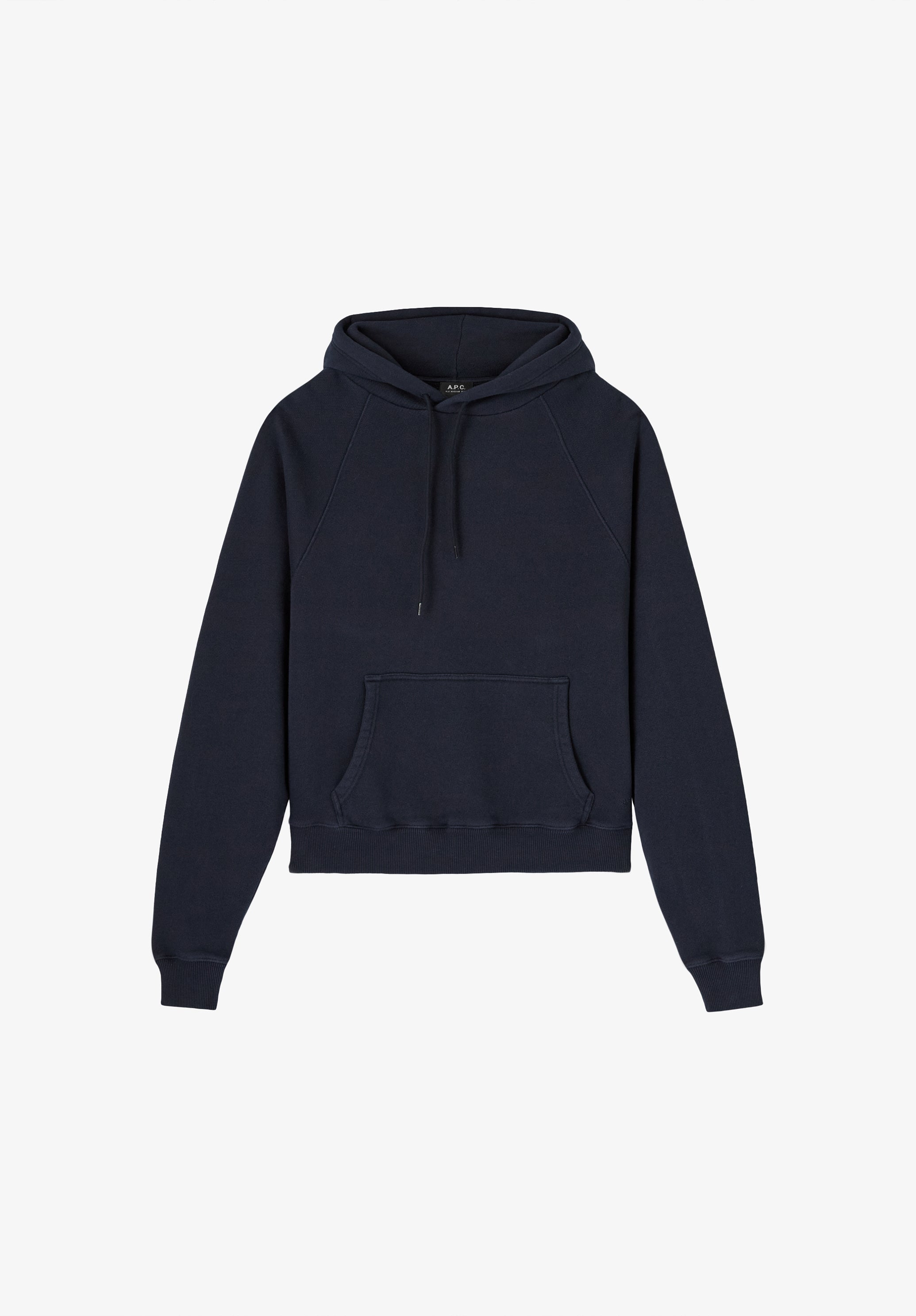 Navy blue hoodie with raglan sleeves - 0