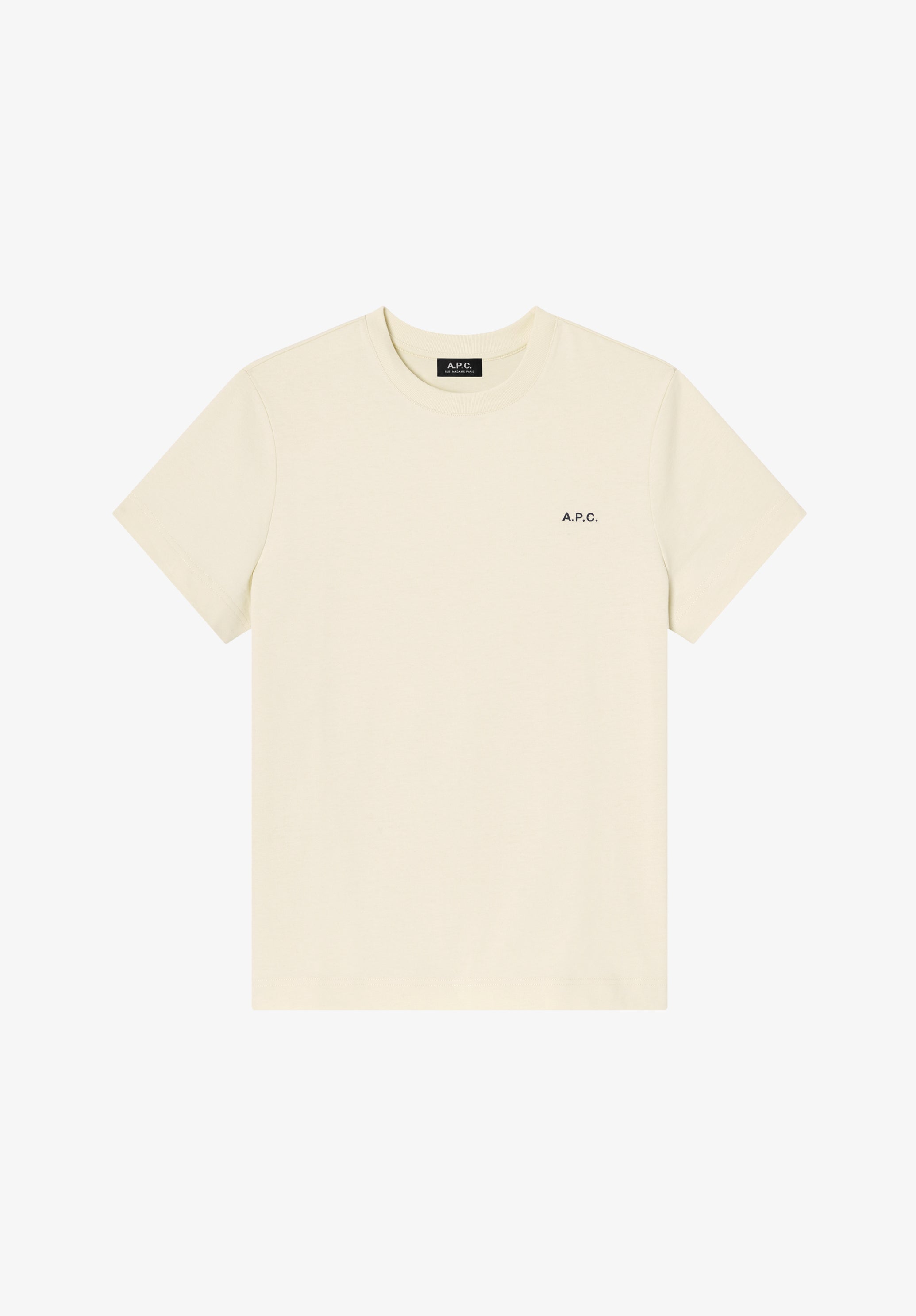 White t-shirt with small A.P.C. logo - 0