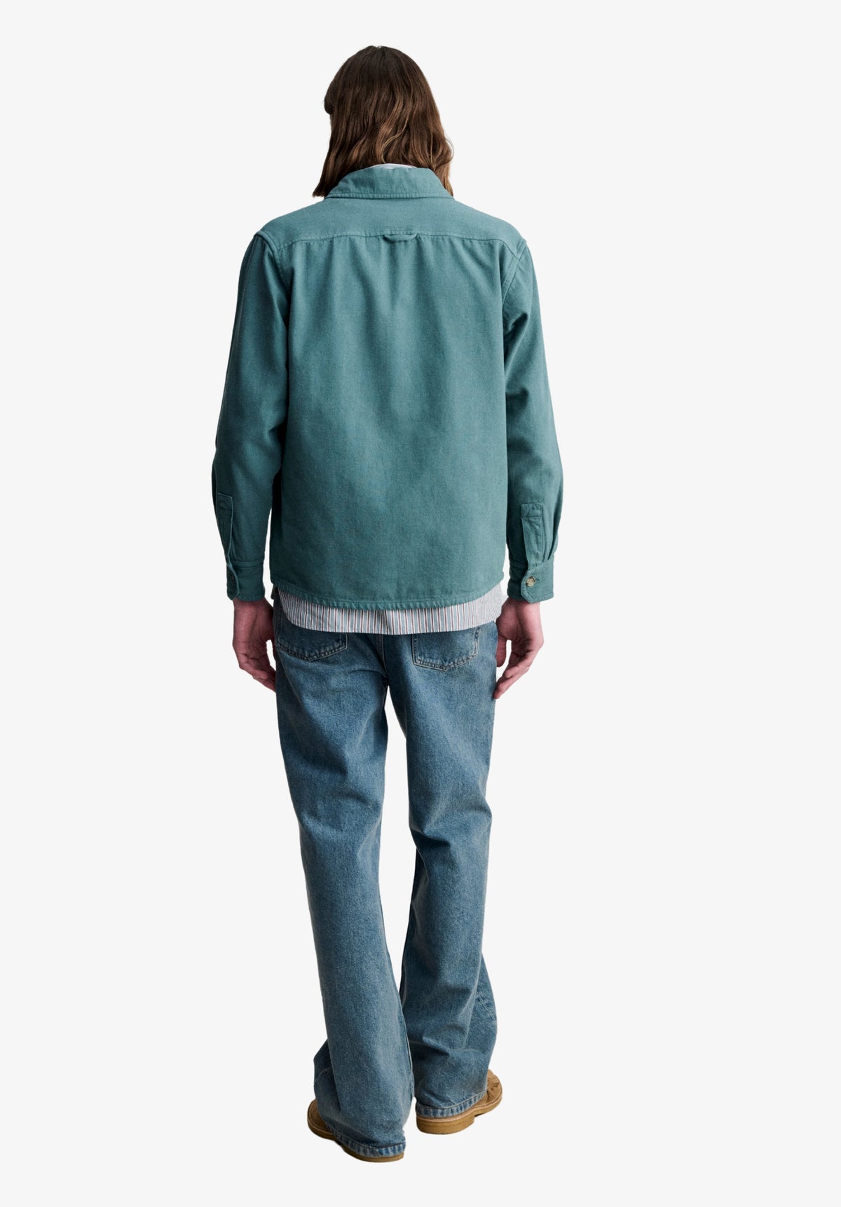 Loose-fit green overshirt - 2