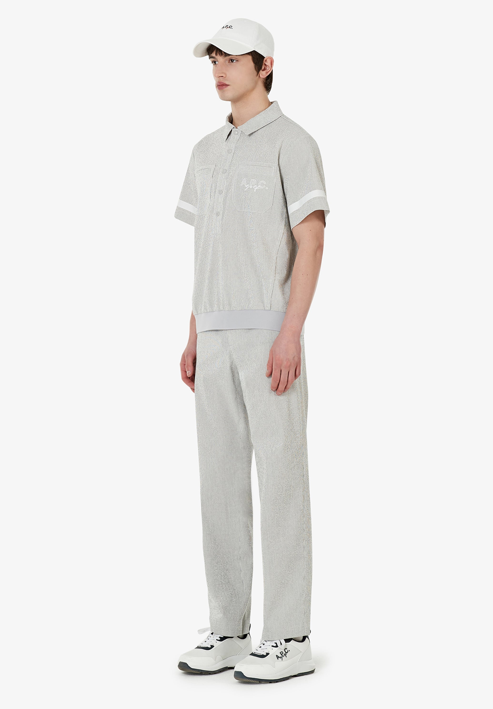 Seersucker polo A.P.C. Golf - 11