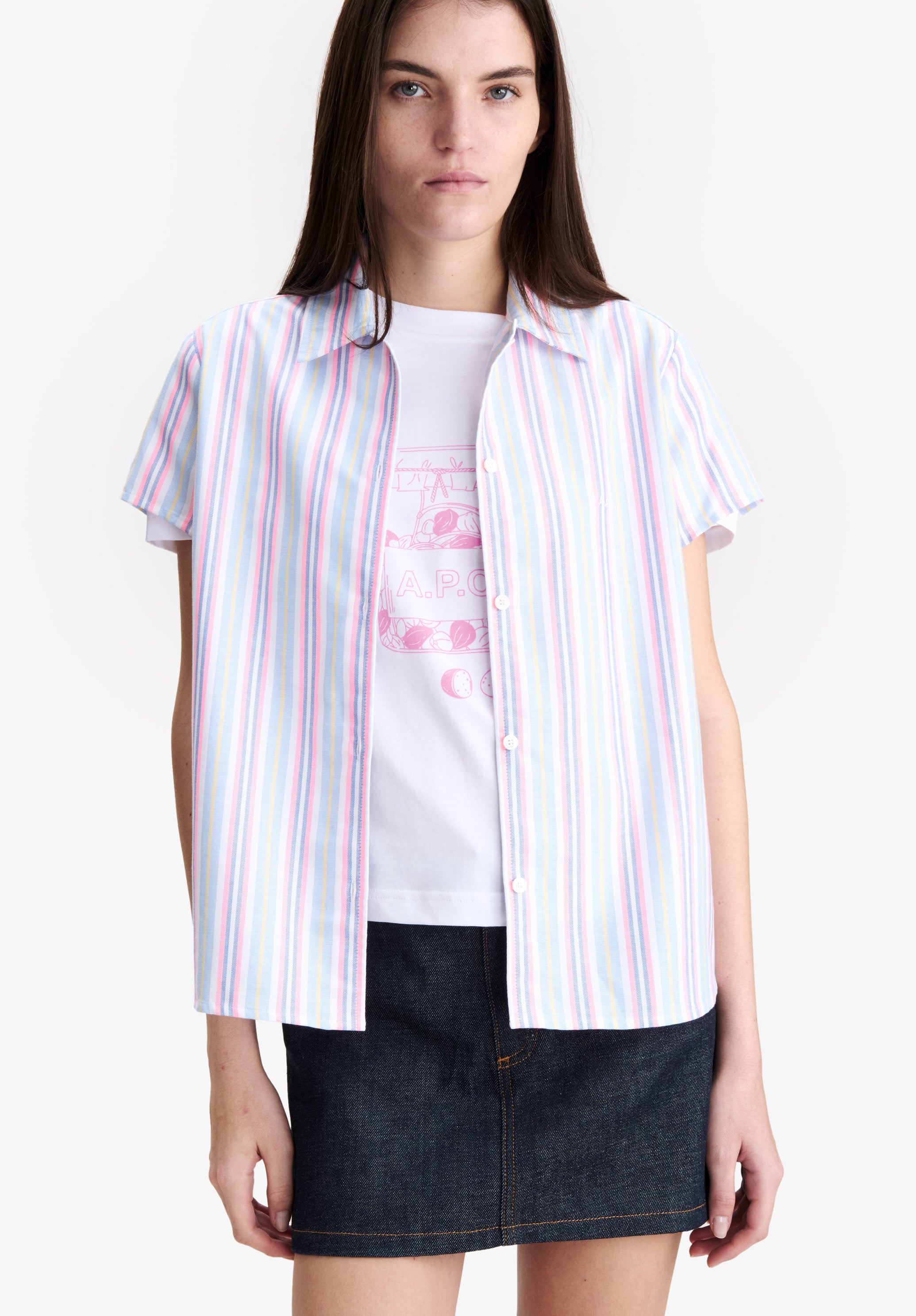 Marina Logo Short-Sleeved Shirt - 3
