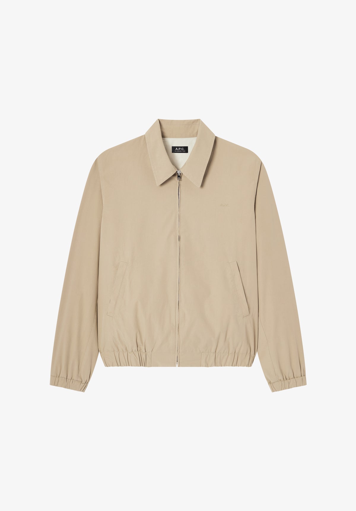 Leichte beigefarbene Baumwolljacke