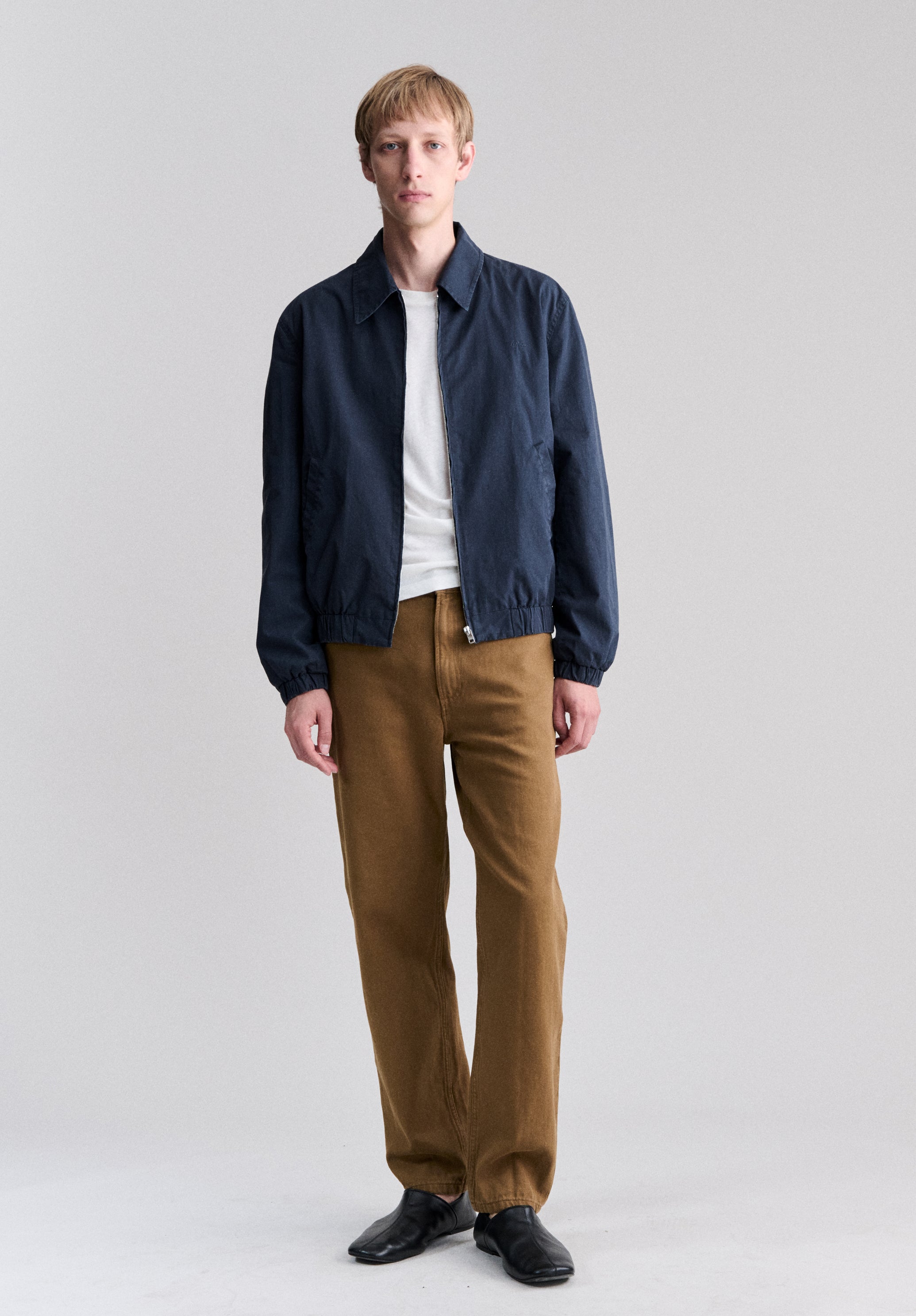 Leichte marineblaue Baumwolljacke