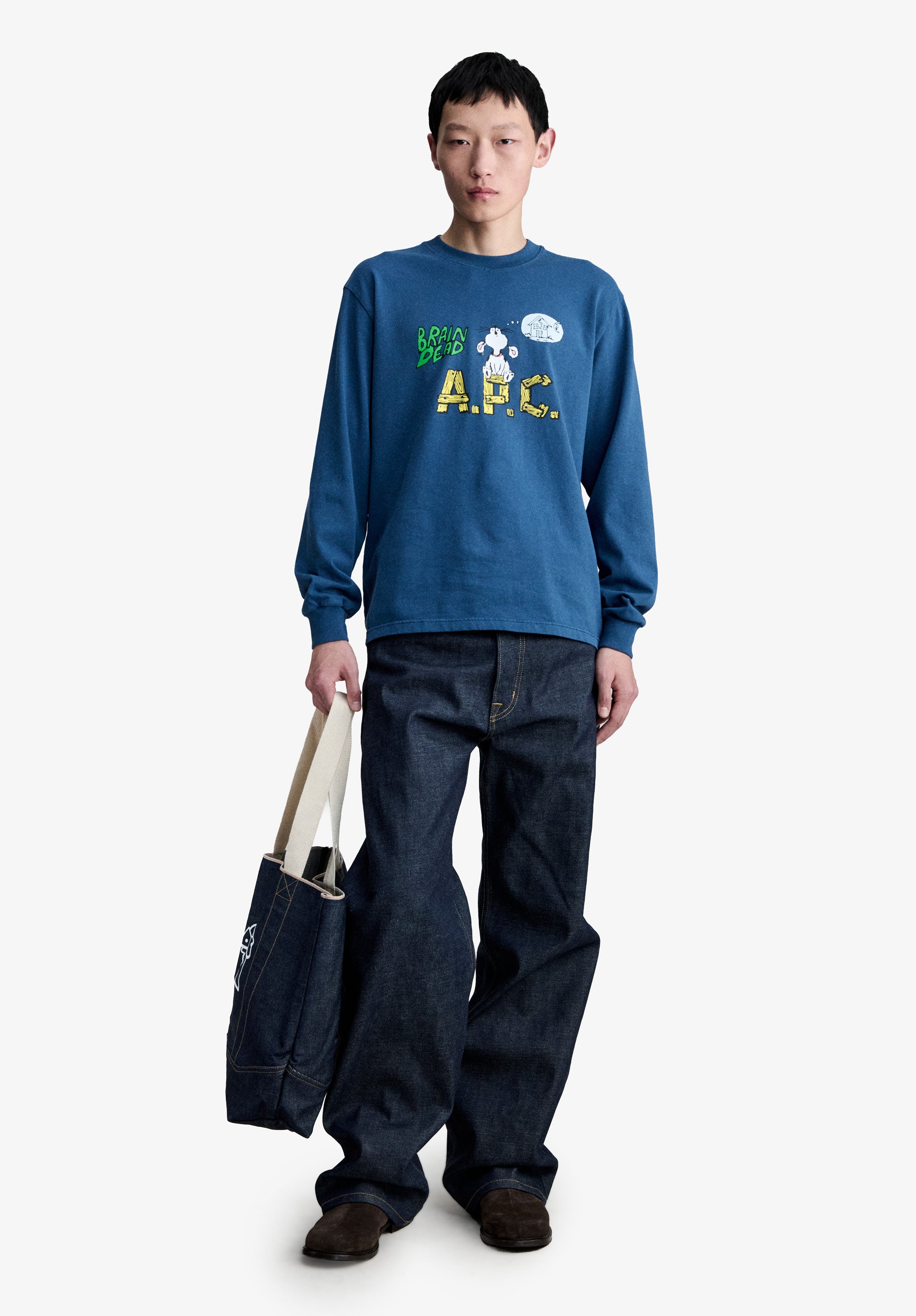 A.P.C. x Brain Dead Homesick long-sleeve T-shirt - 1