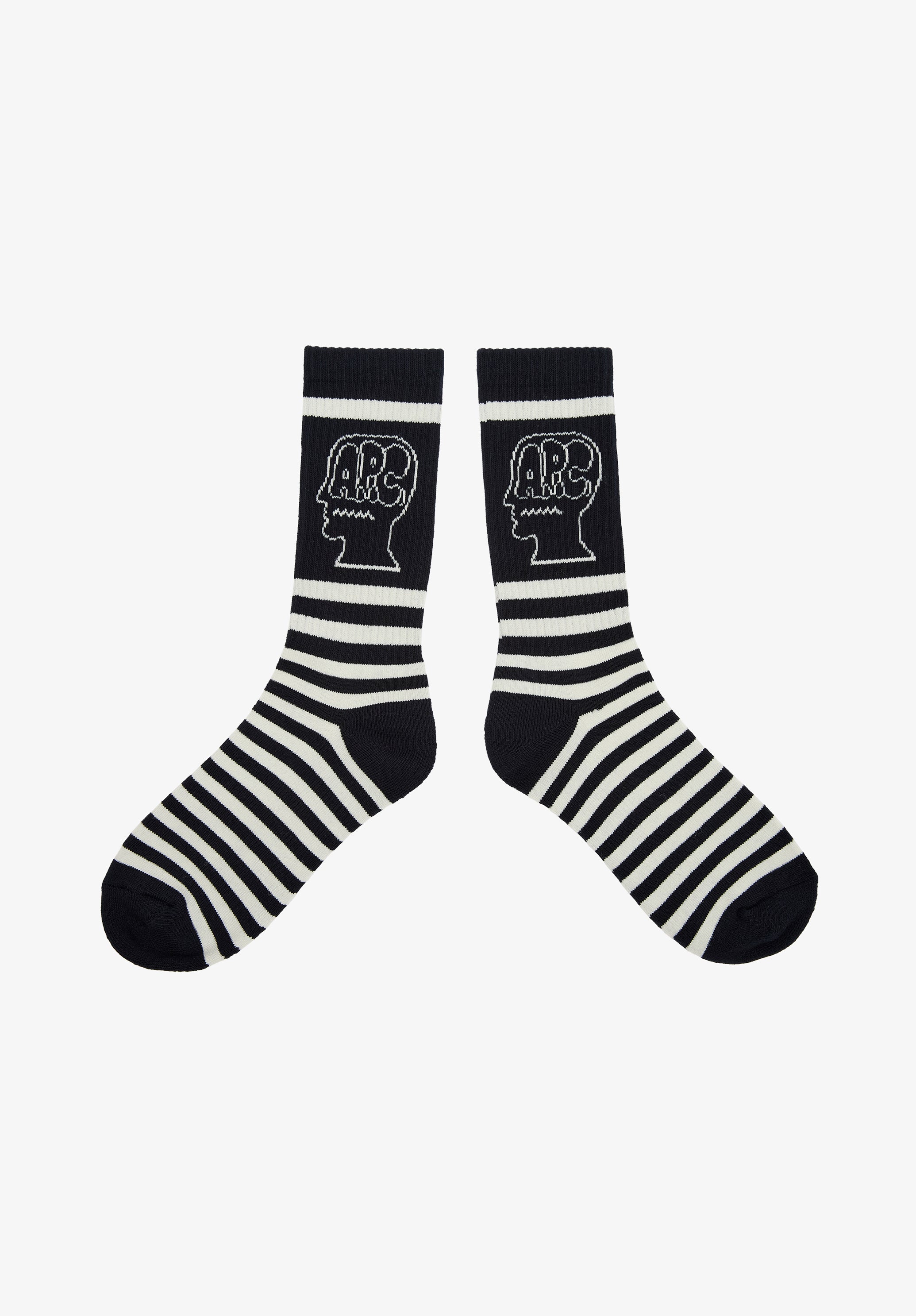 A.P.C. x Brain Dead Gestreifte Socken