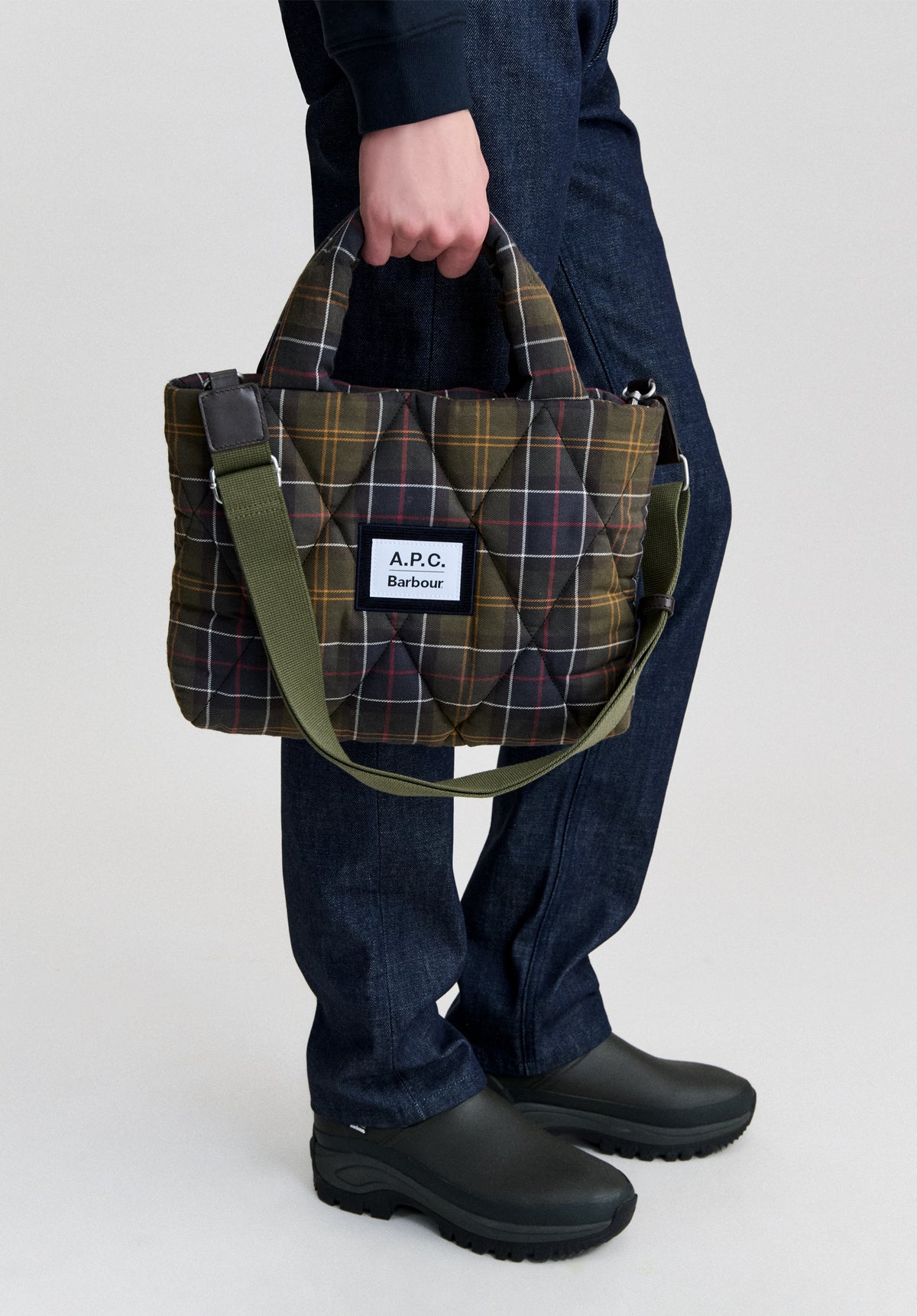 Sac bandoulière matelassé A.P.C Barbour