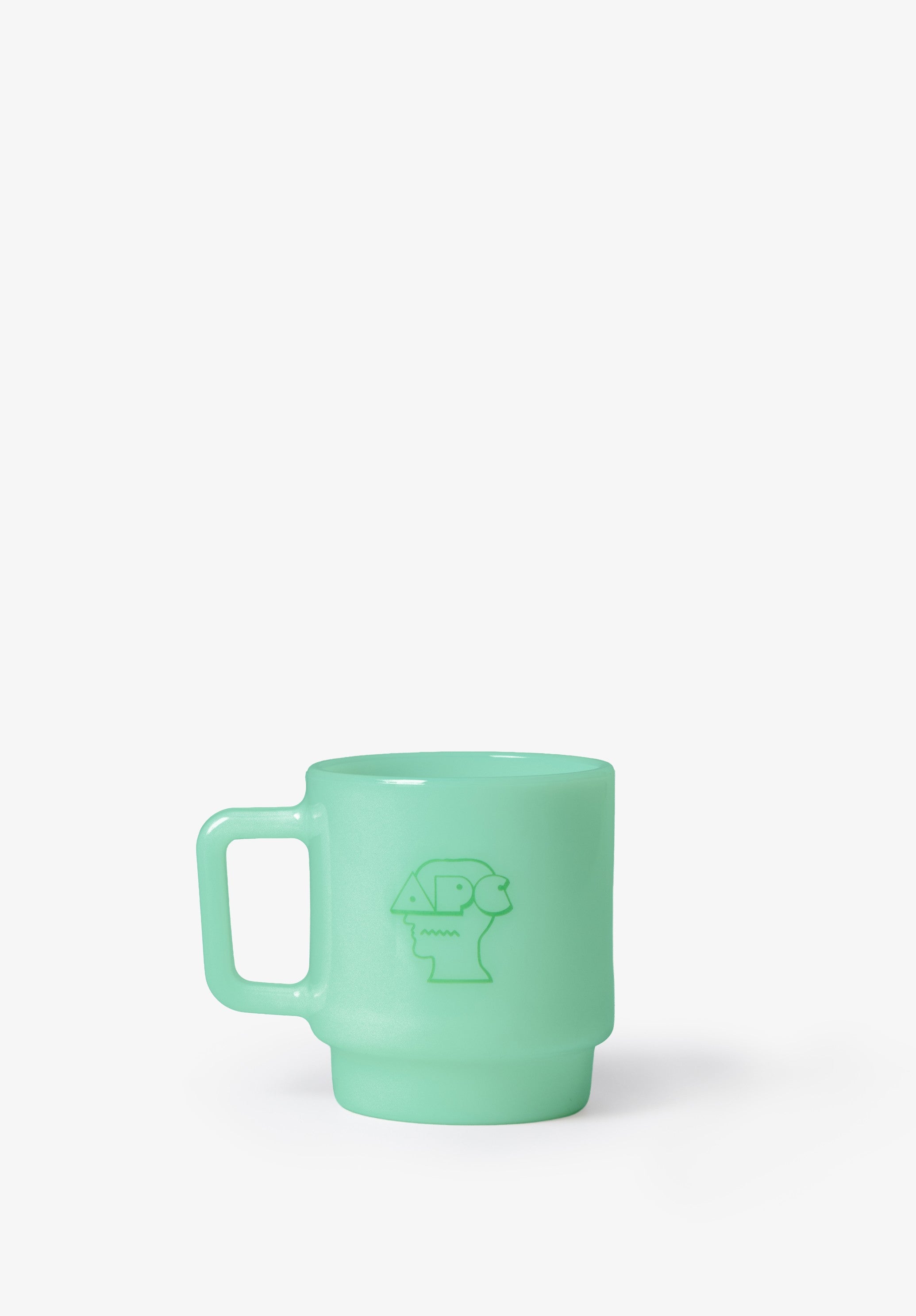 A.P.C. x Brain Dead Becher aus Milchglas