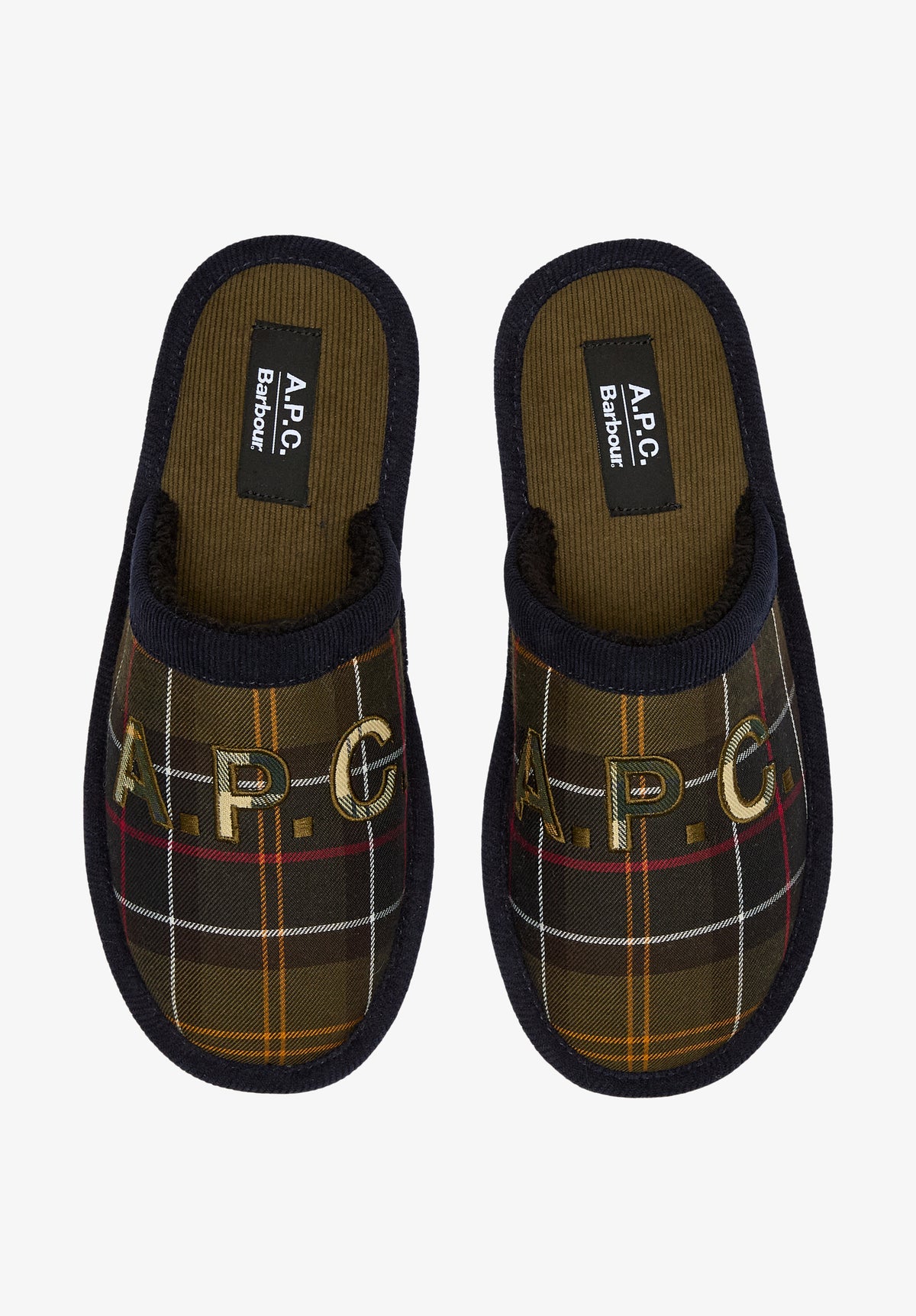 Chaussons A.P.C X Barbour