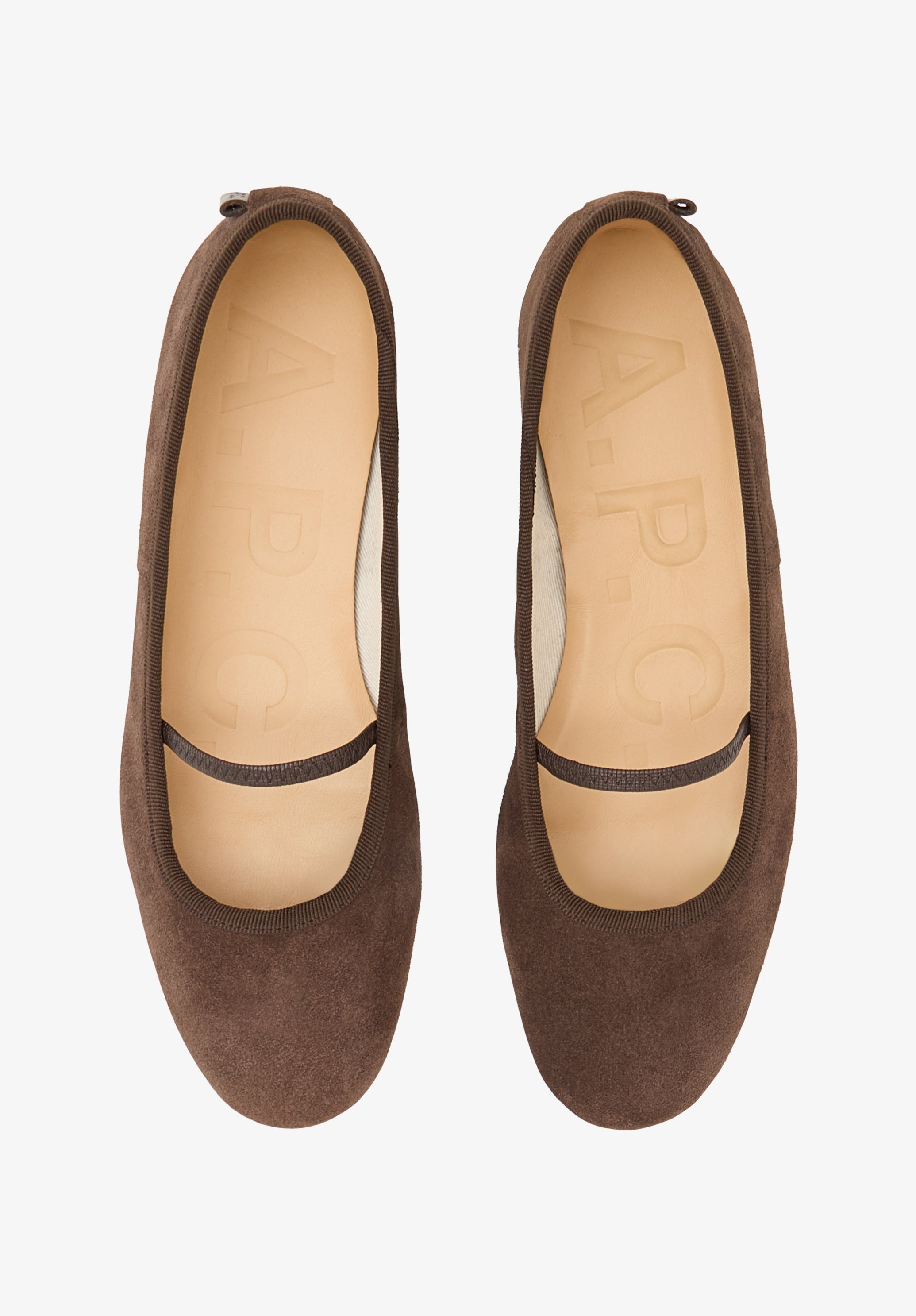 Split leather ballet flats - 2