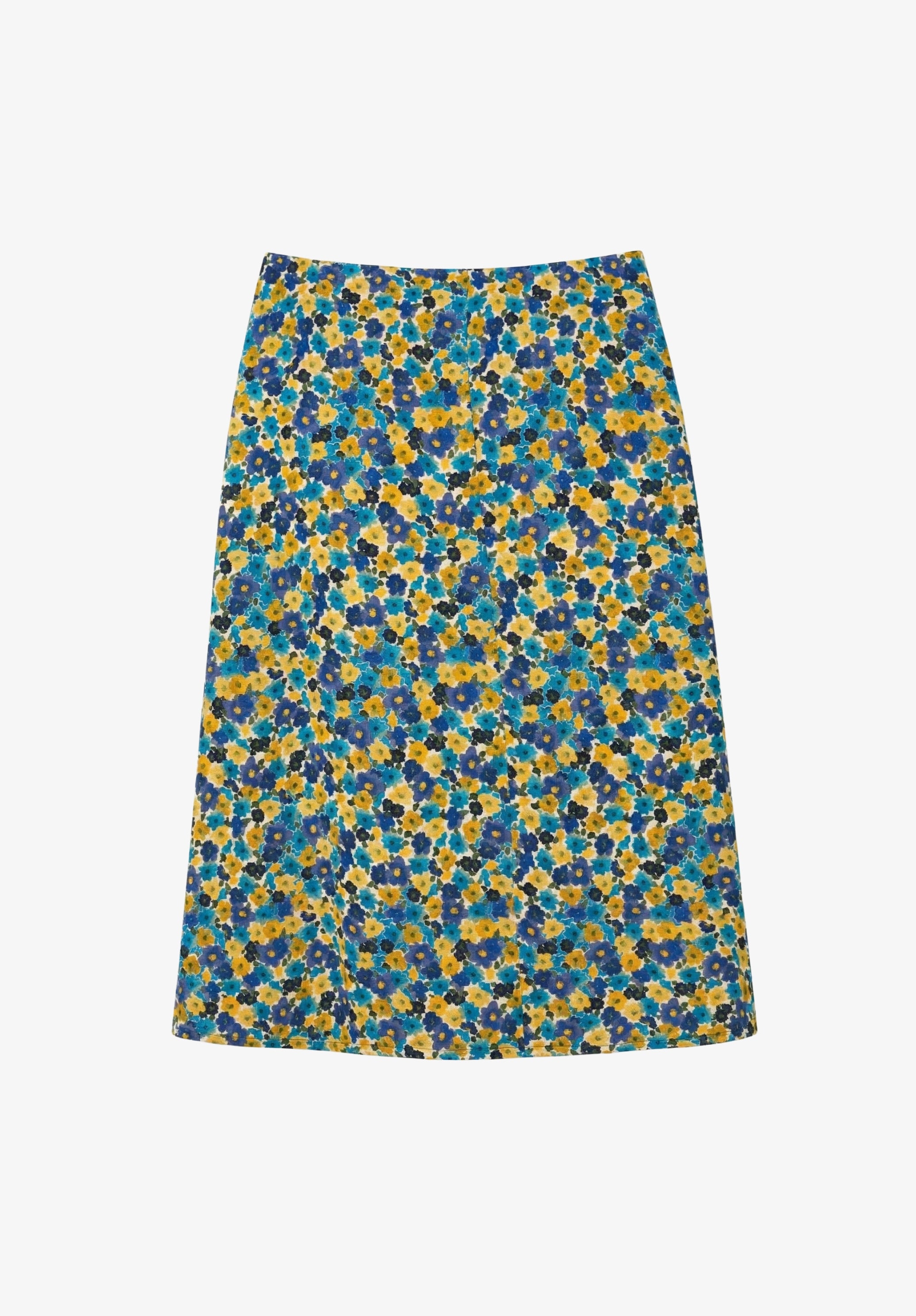 Jupe longue en viscose à motifs fleuris