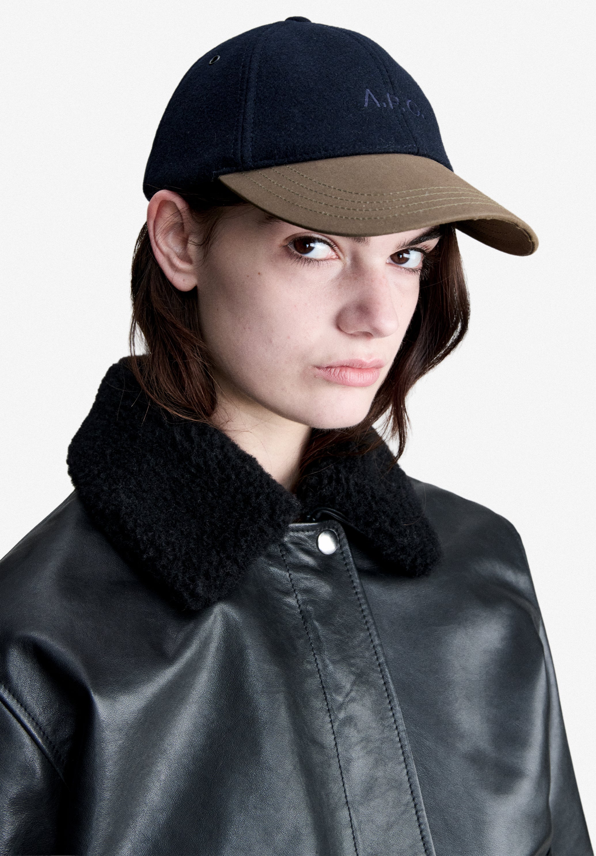 Wool baseball cap - 1