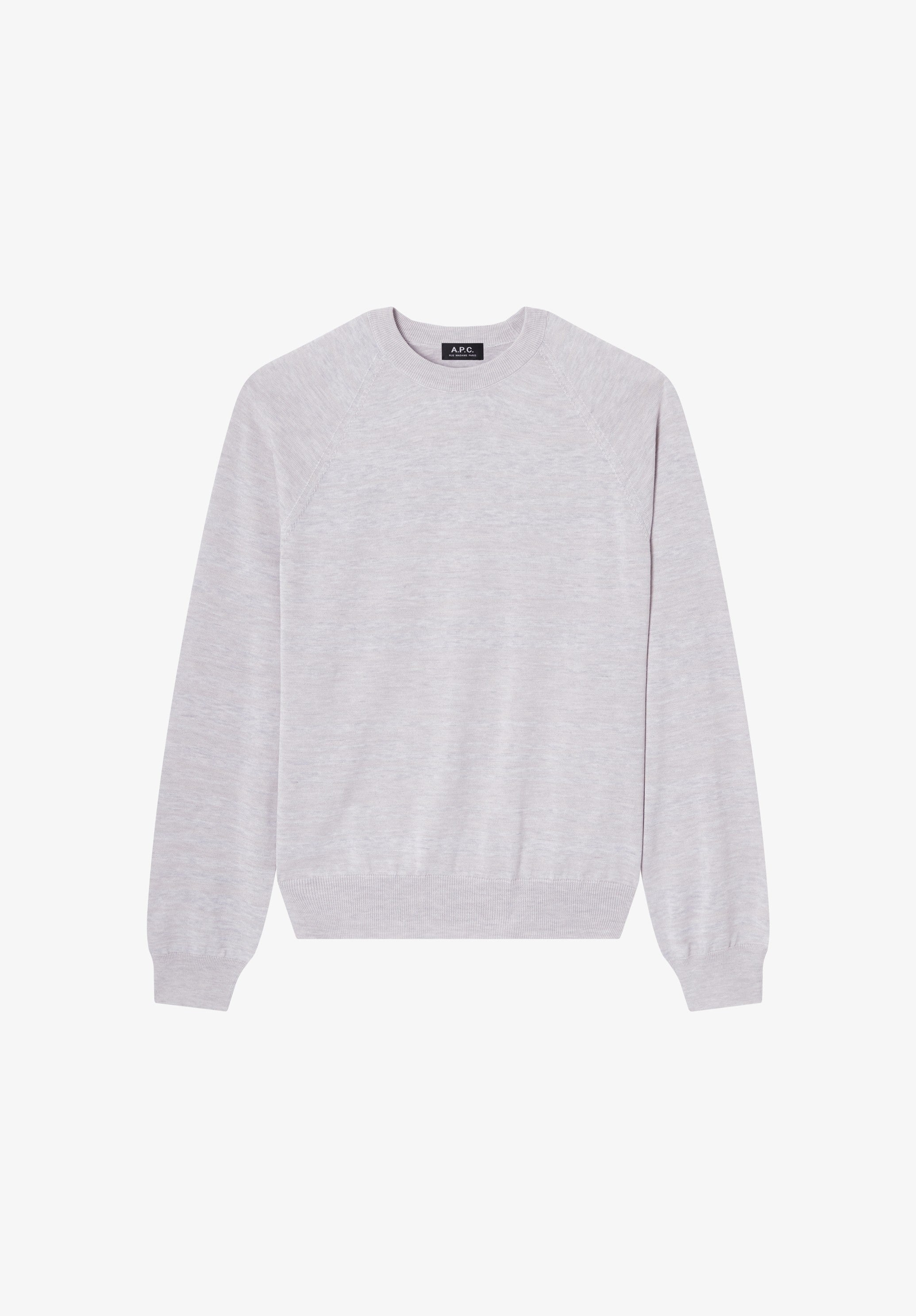 Grey raglan-sleeve sweater - 0