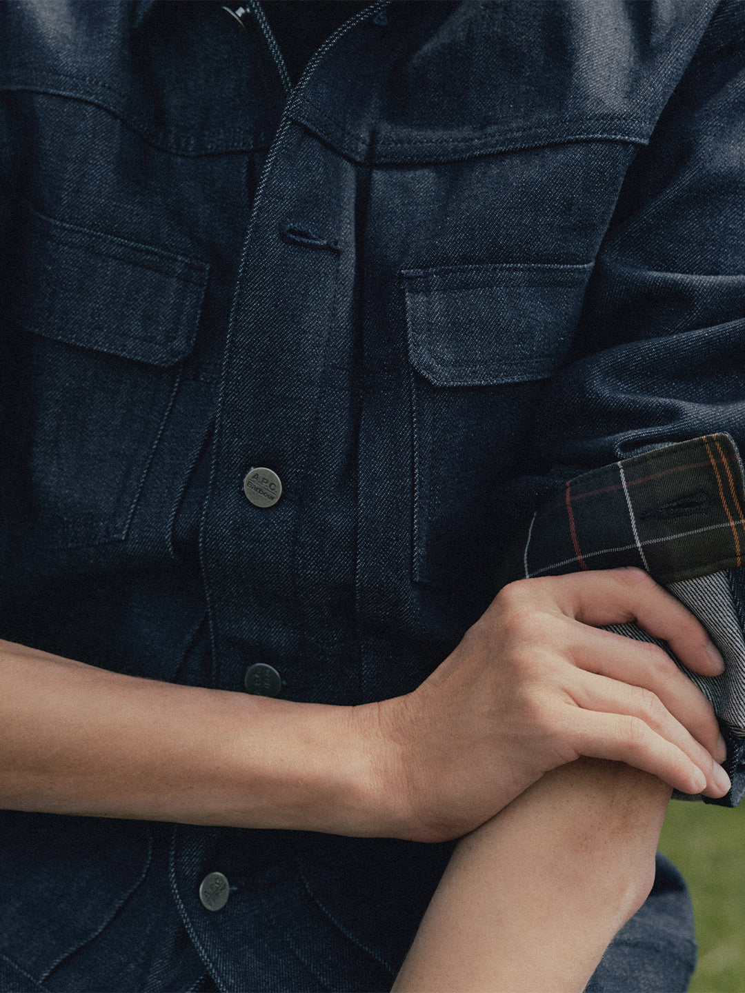 Trucker-Jeansjacke A.P.C X Barbour