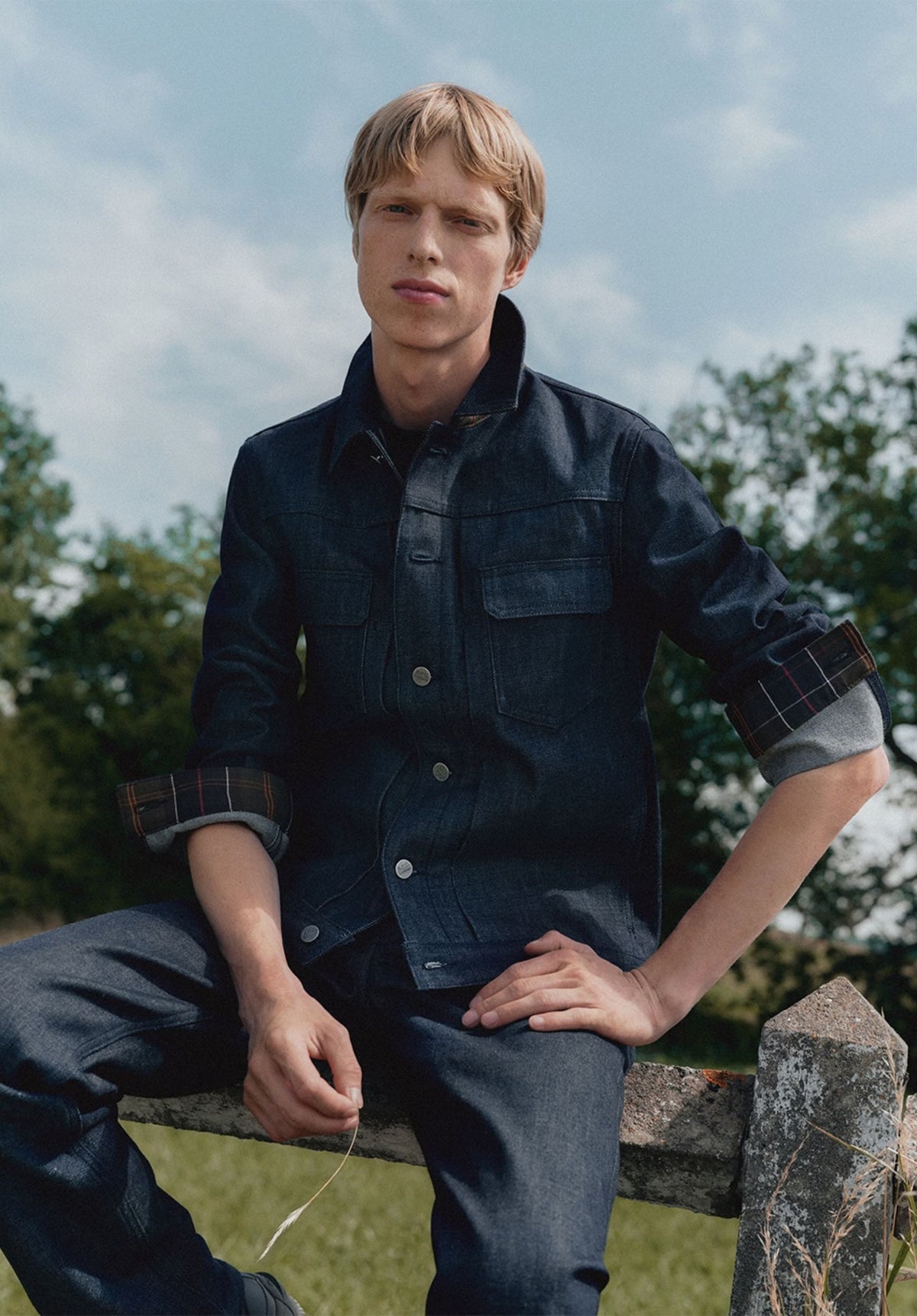 Trucker-Jeansjacke A.P.C X Barbour