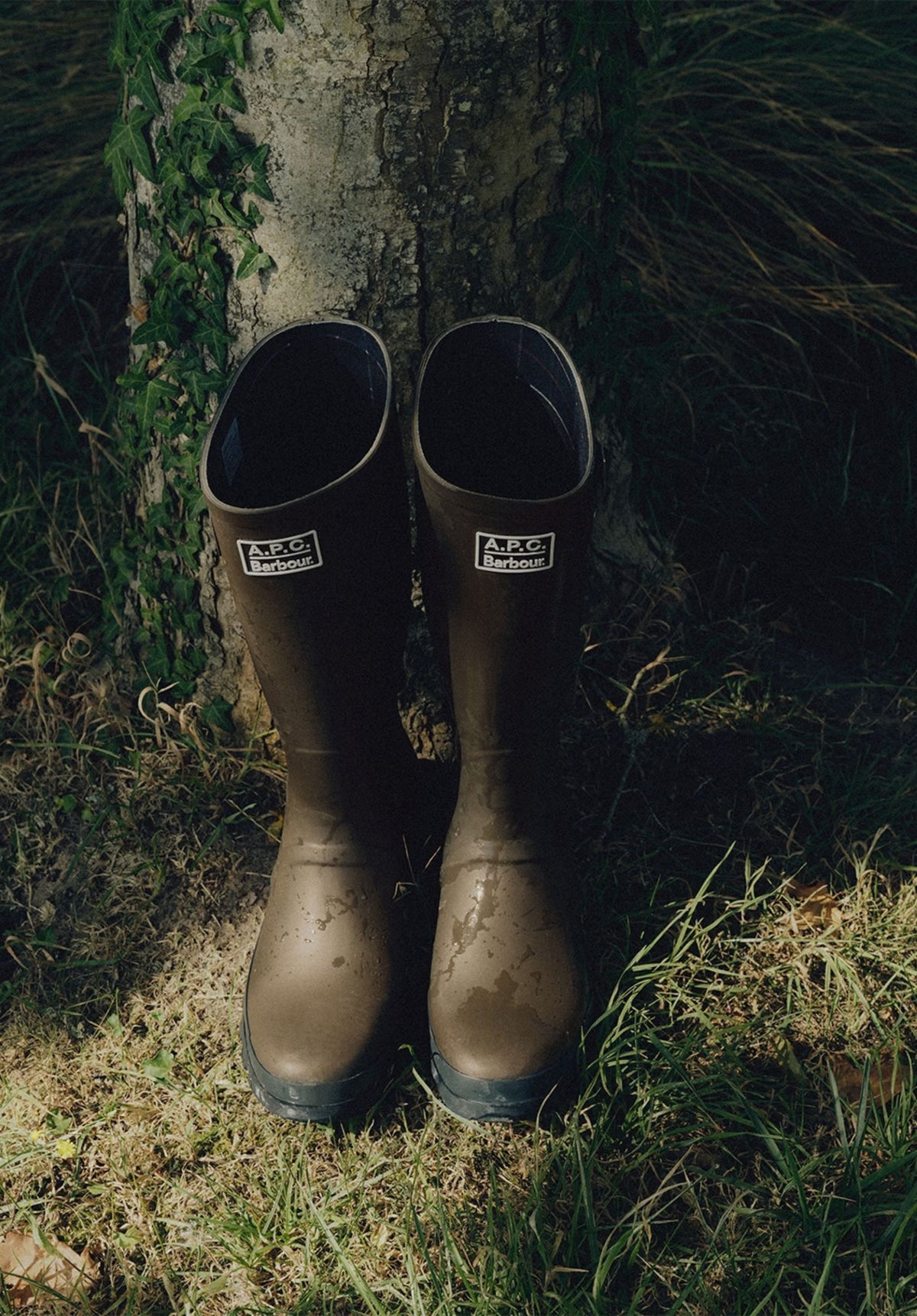 Hohe Stiefel A.P.C X Barbour