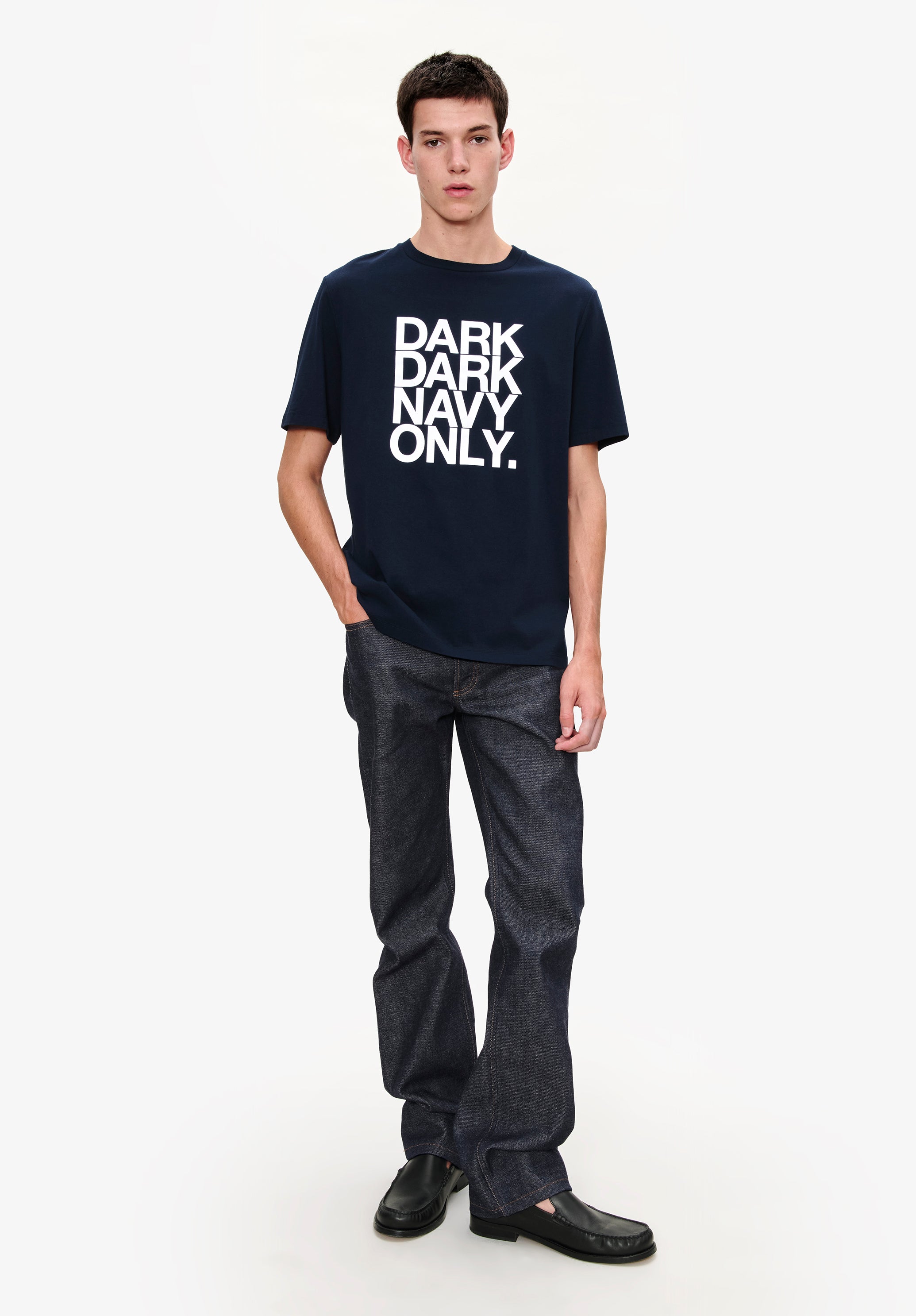 Dark dark navy only T-shirt - 1