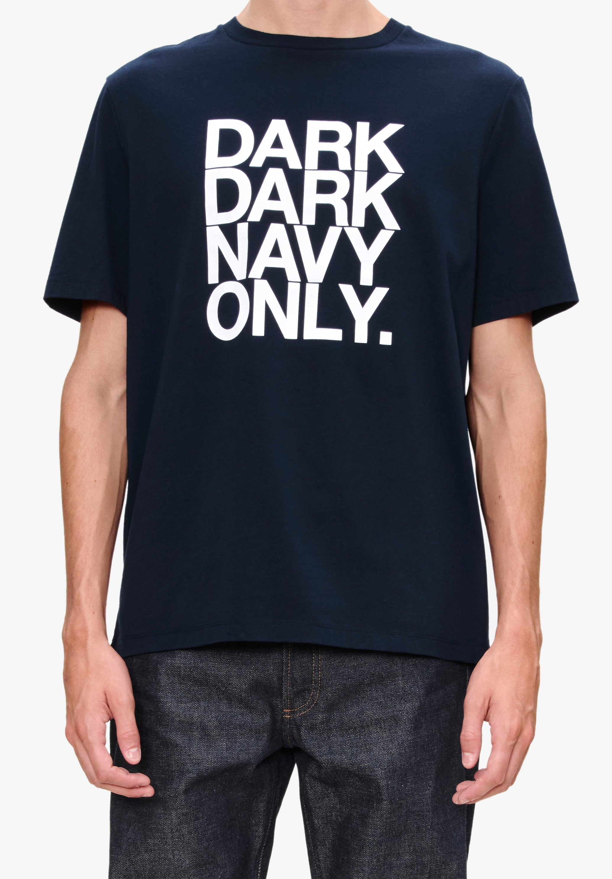 Dark dark navy only T-shirt - 4