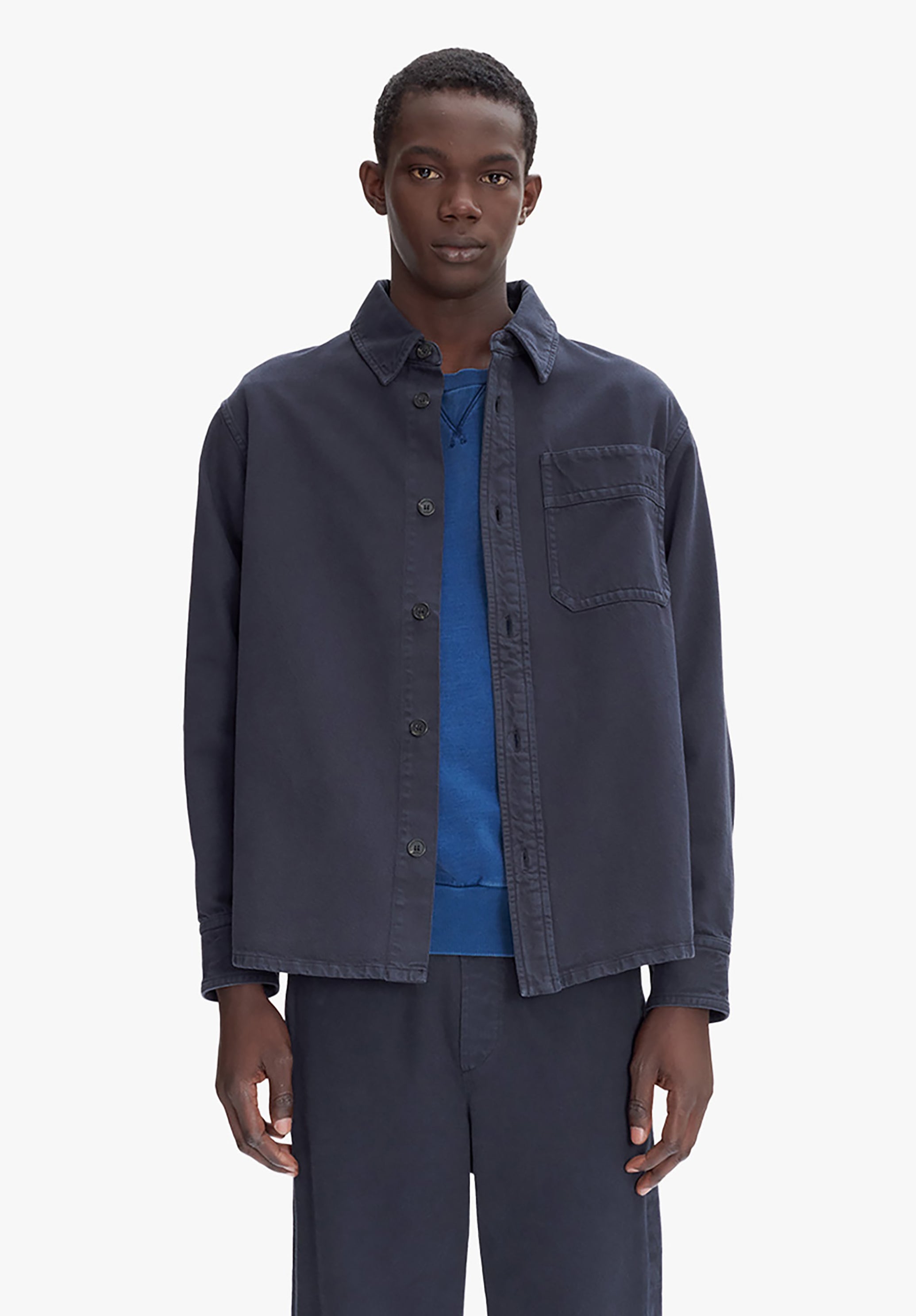Basile Brodée Poitrine overshirt - 1