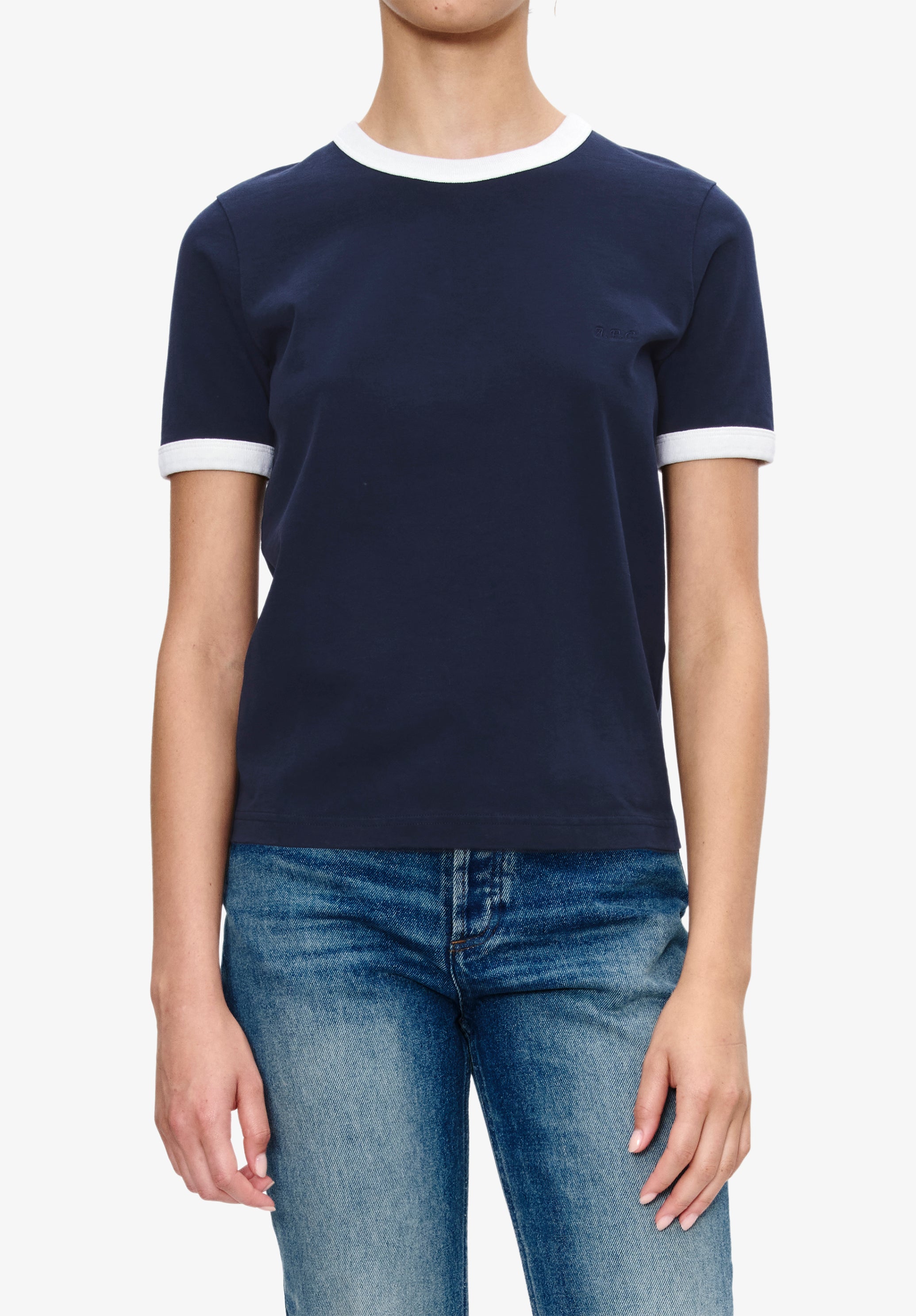 Ringer crop T-shirt - 4