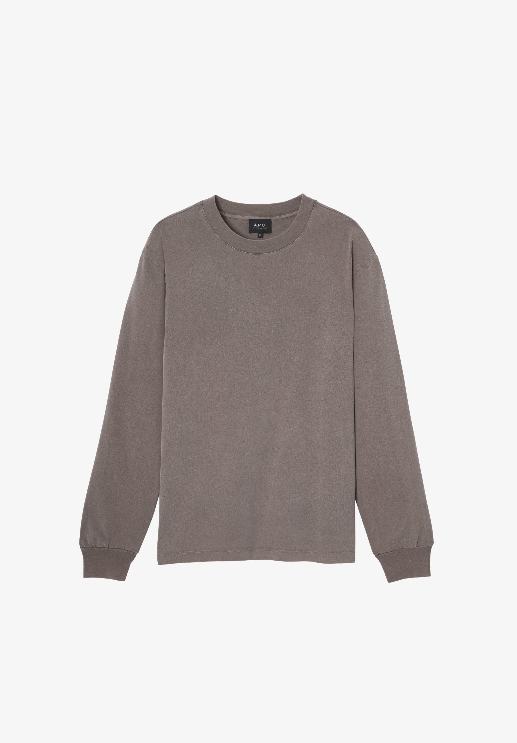 Hazelnut brown long-sleeved A.P.C. Winter 26 T-shirt - 0