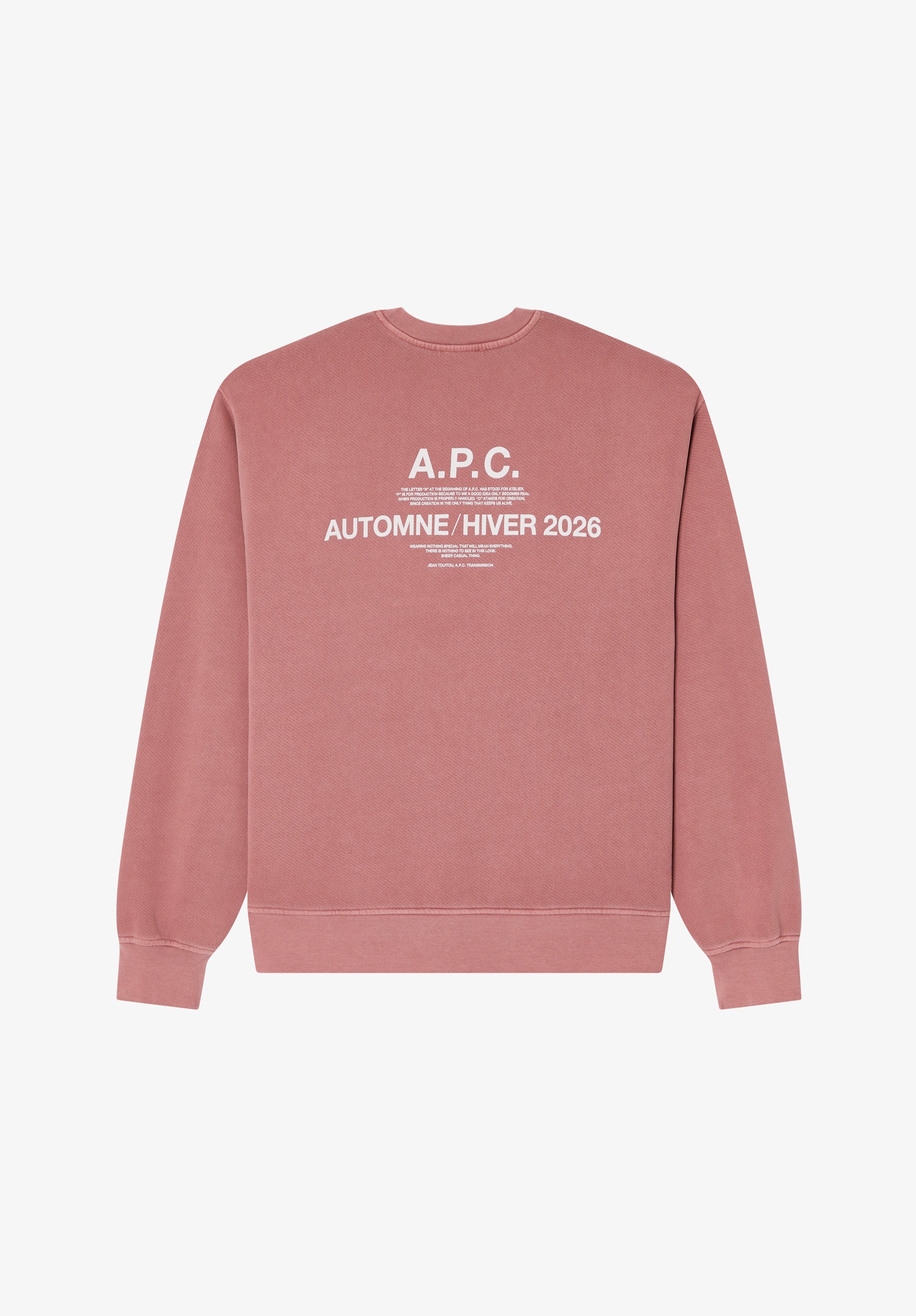 Boxy A.P.C. Autumn 28 sweatshirt
