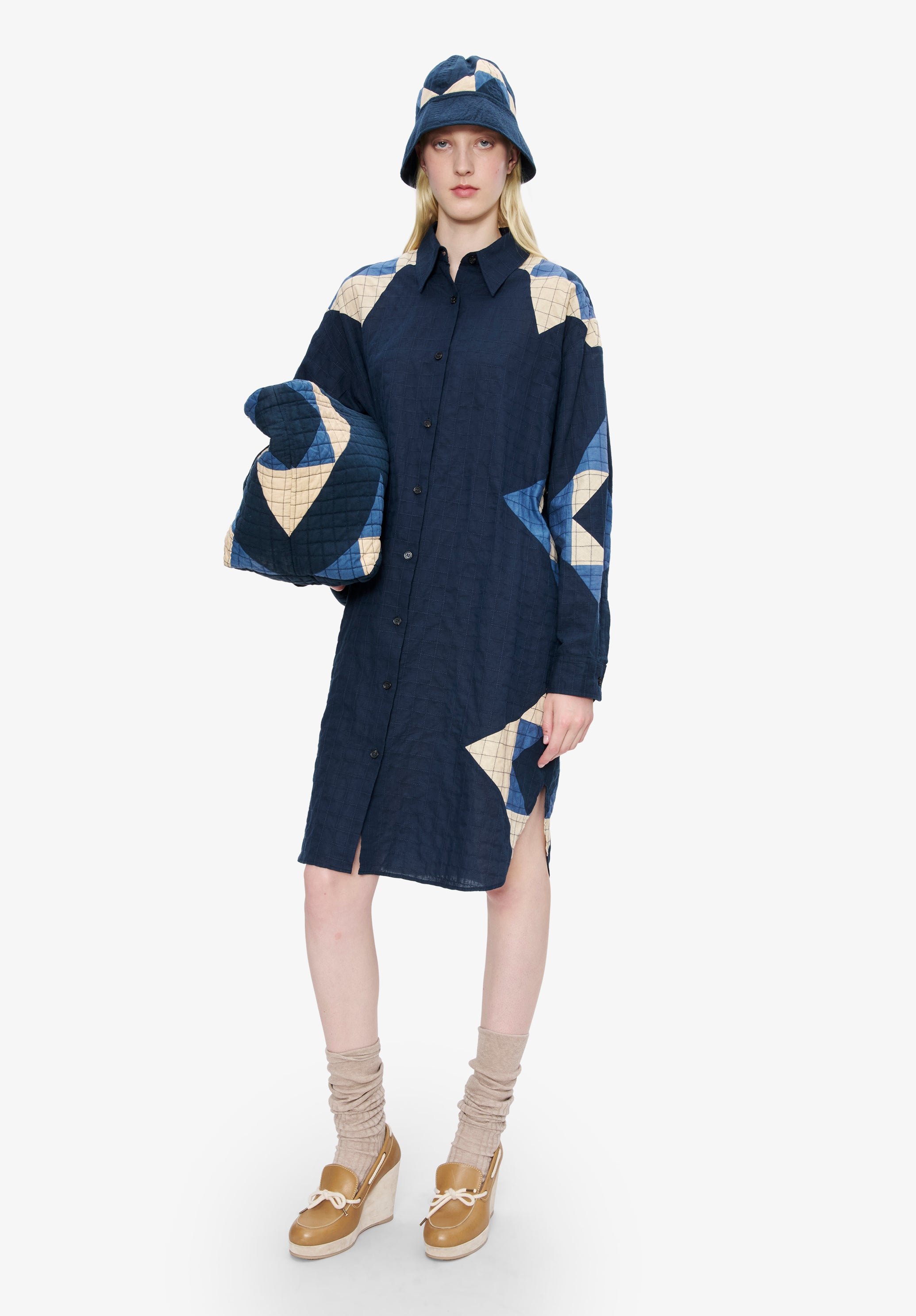 Hemdblusenkleid Patchwork