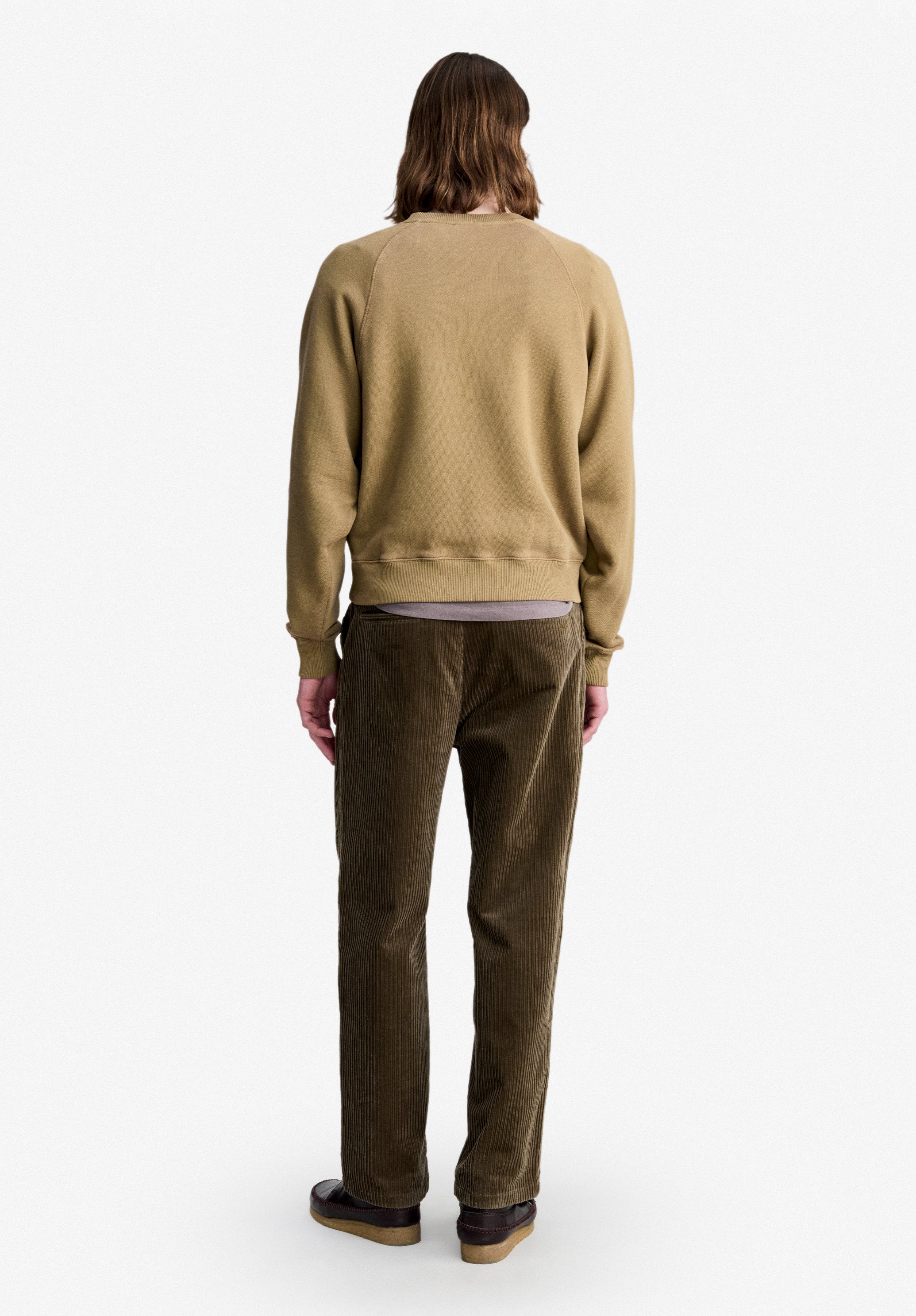 Taupe sweatshirt with raglan sleeves - 2