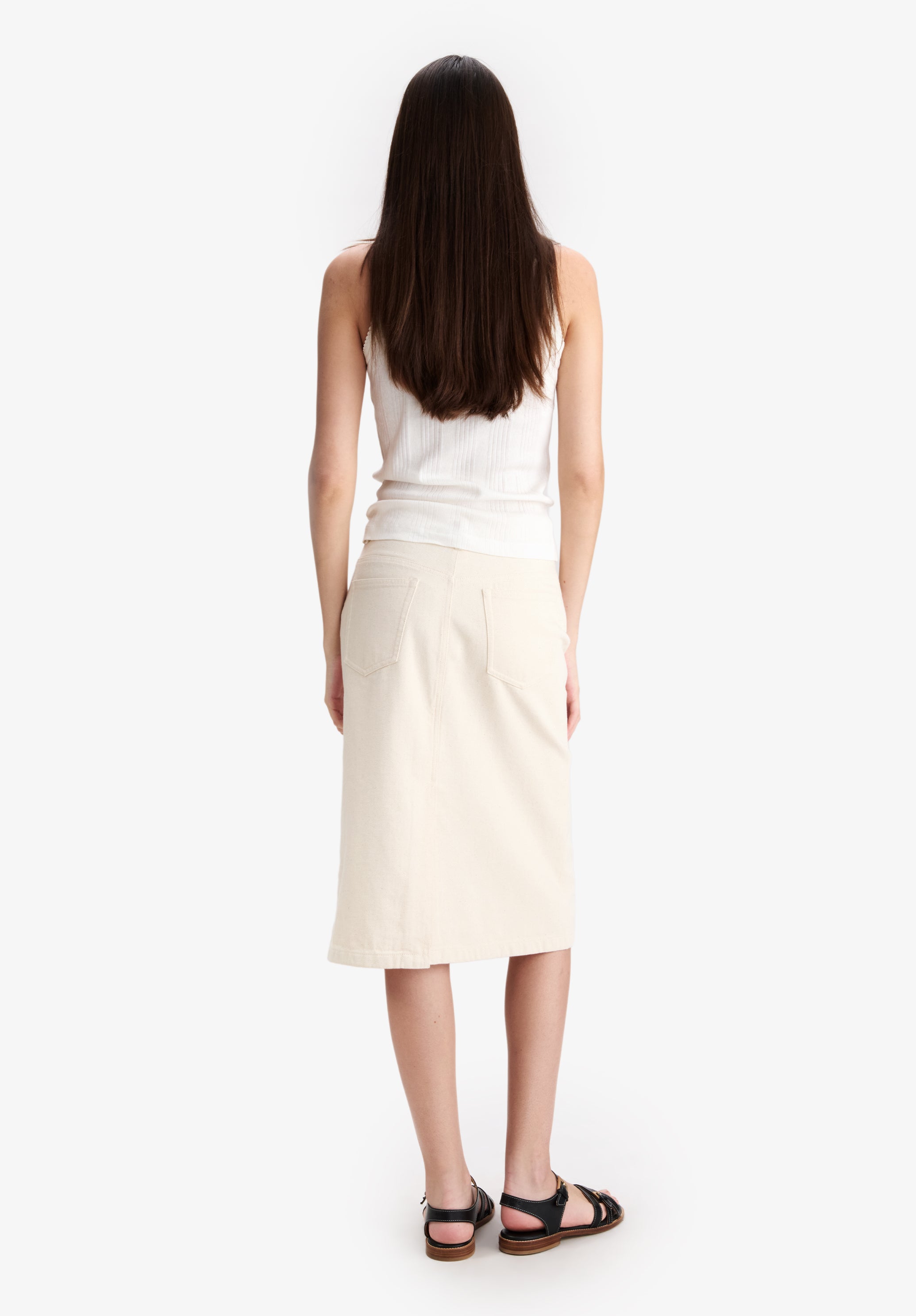 White organic cotton tank top - 2