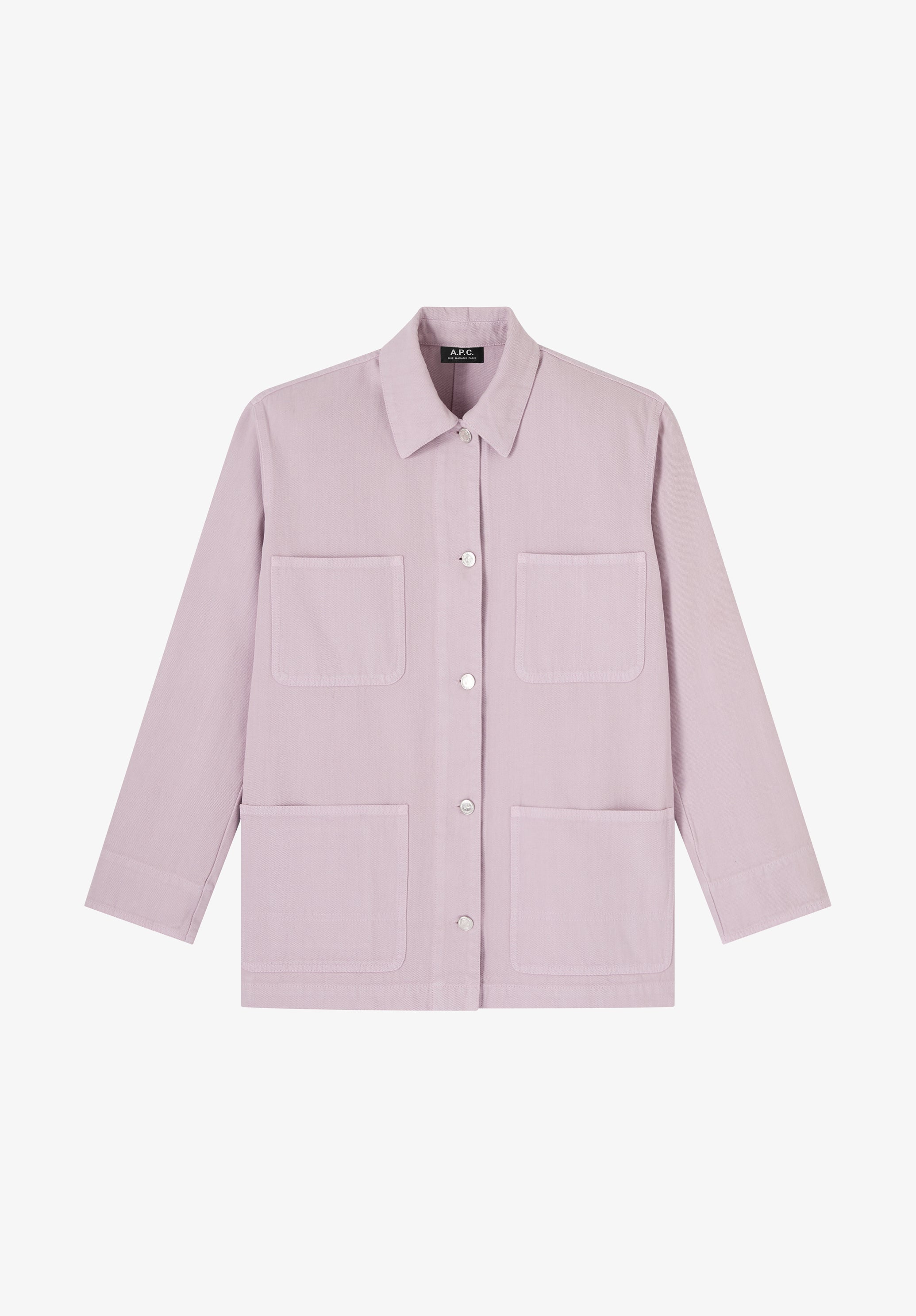 Lilac recycled cotton workwear jacket - 0