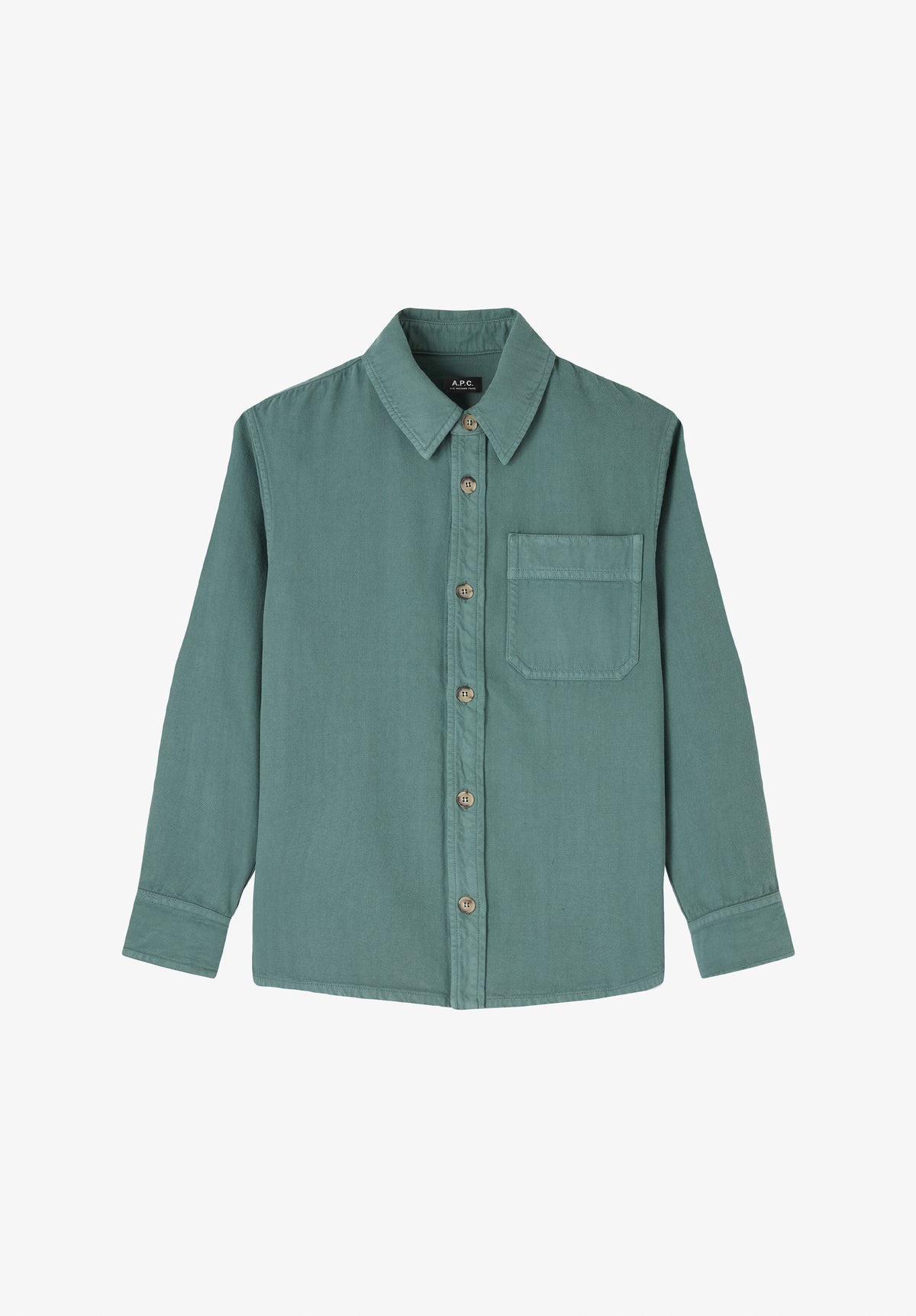 Weit geschnittenes grünes Overshirt