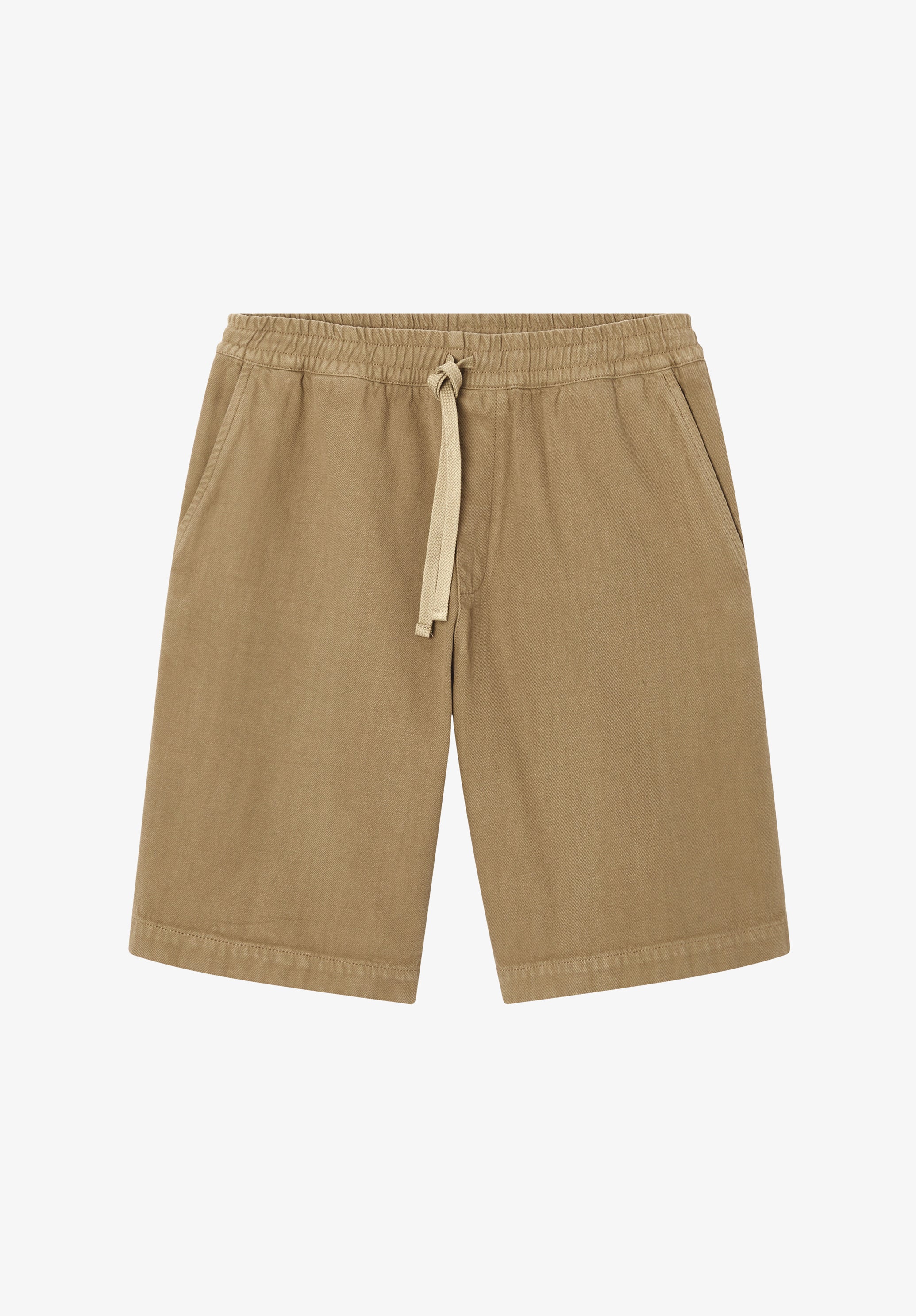 Loose dark beige Bermuda shorts - 0