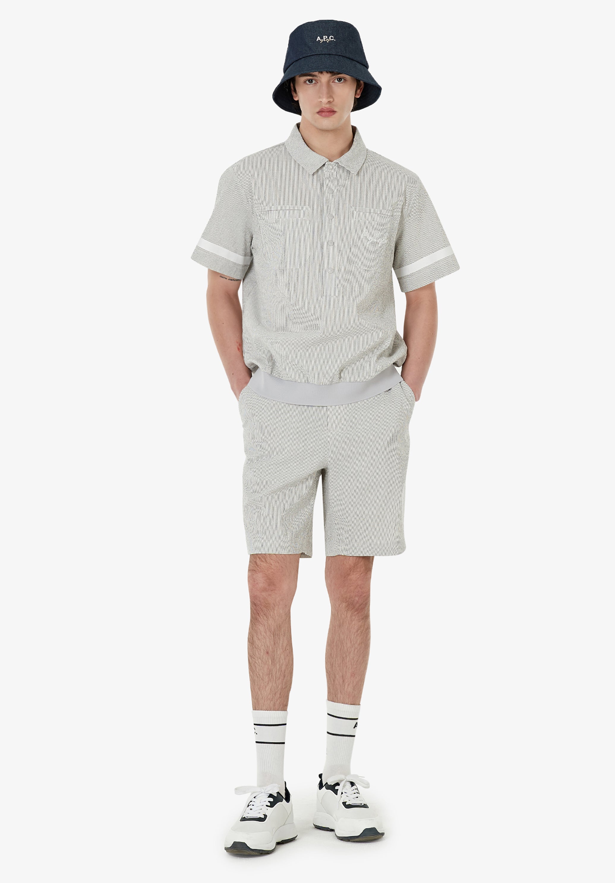 Seersucker polo A.P.C. Golf - 7