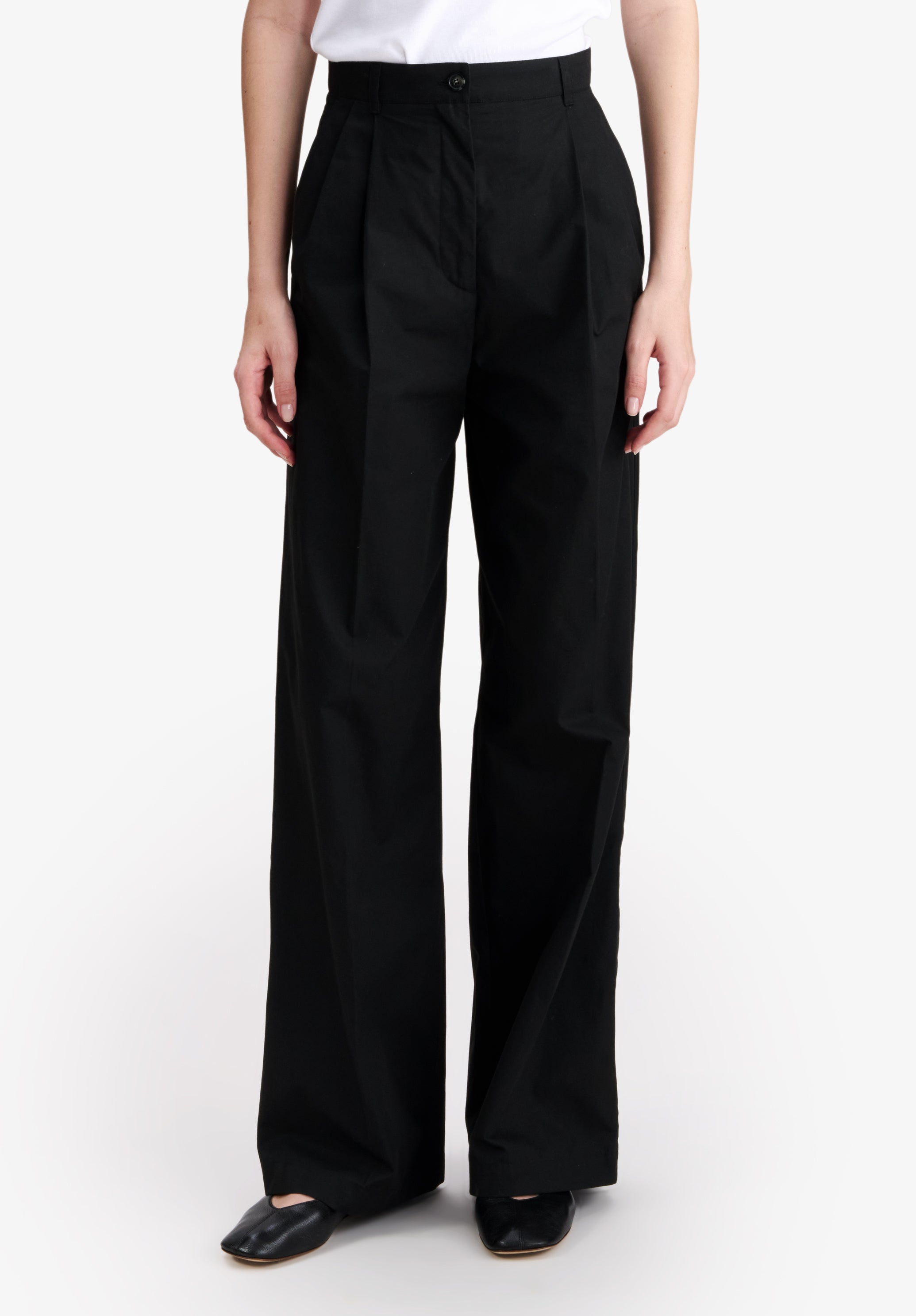 1999 old a.p.c slacksフランス製　APC Loose black organic cotton trousers | A.P.C.