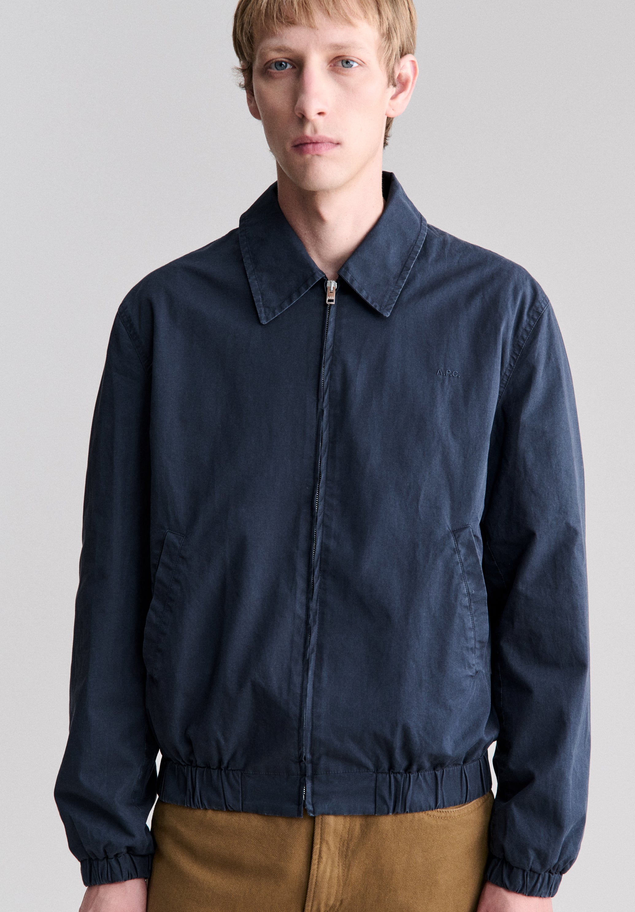 Leichte marineblaue Baumwolljacke