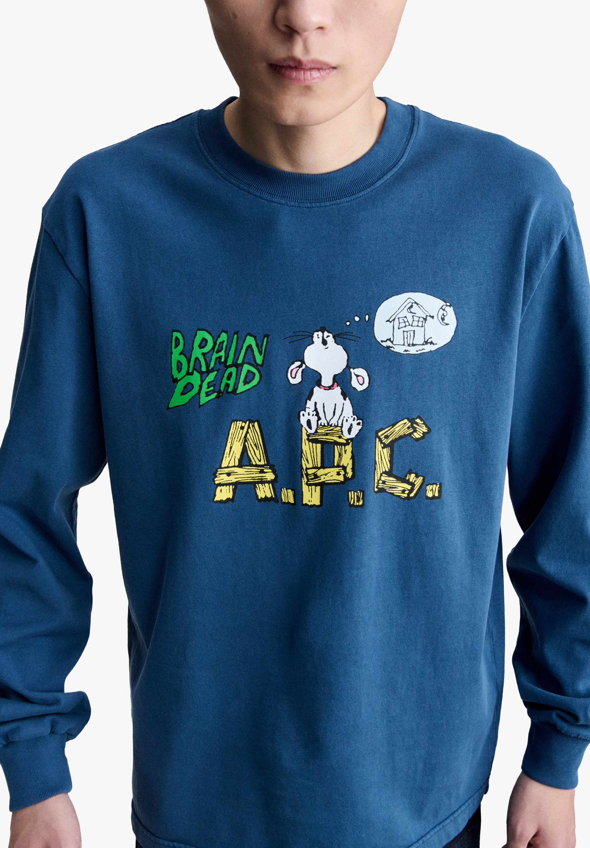 A.P.C. x Brain Dead Homesick long-sleeve T-shirt - 4