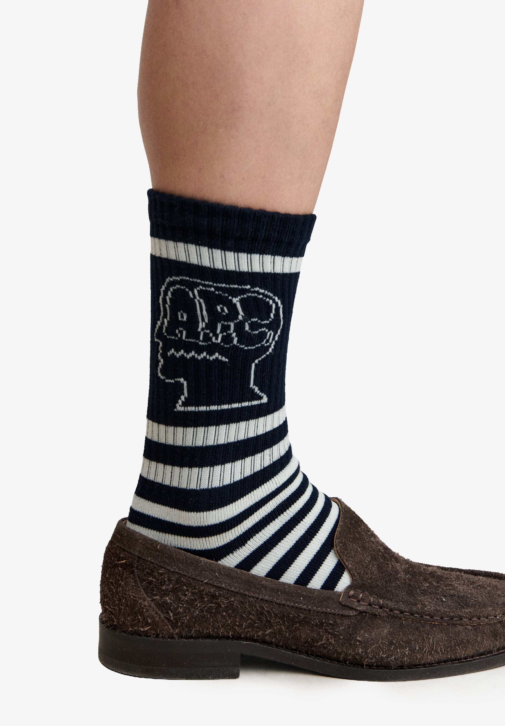A.P.C. x Brain Dead Gestreifte Socken