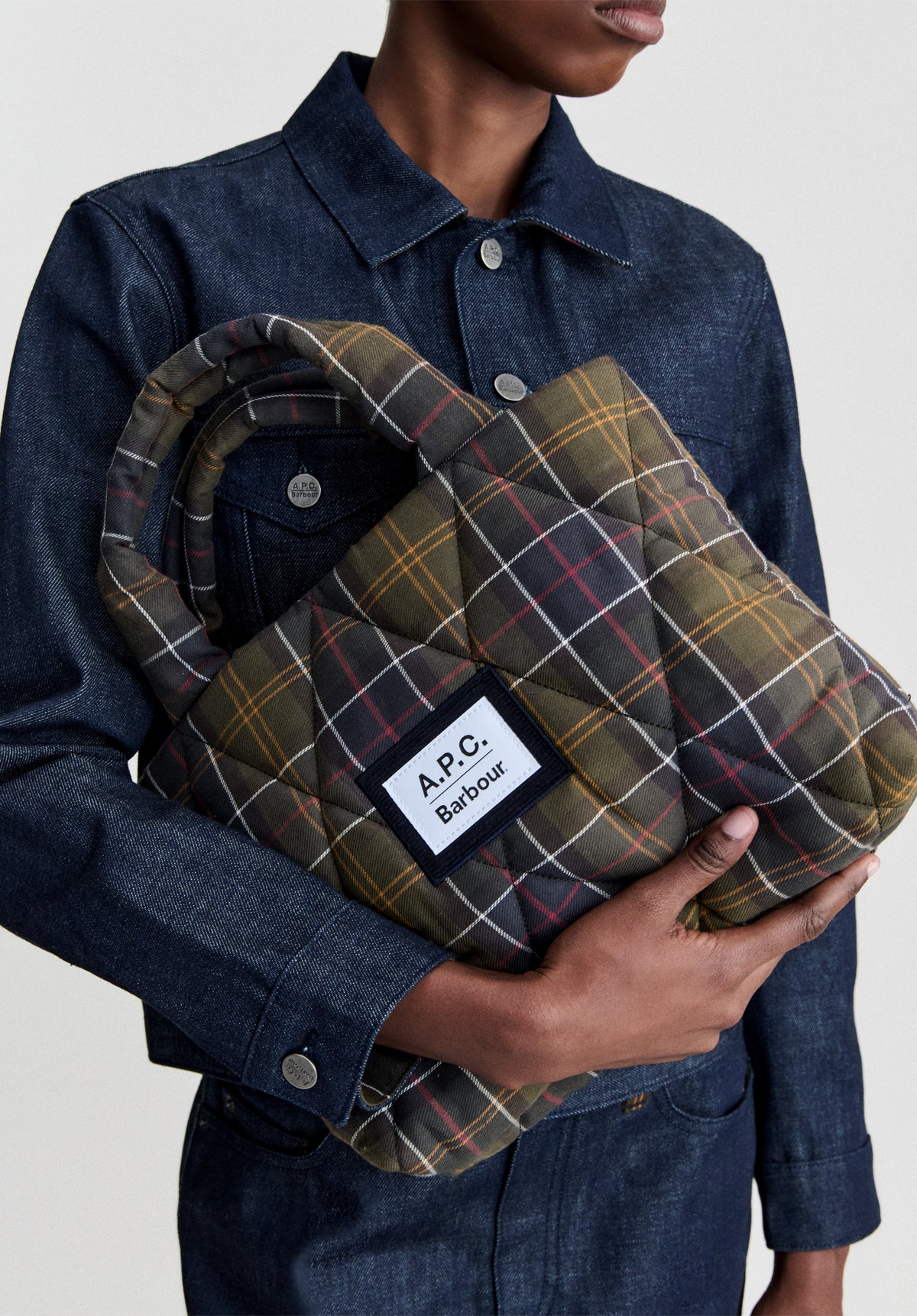 Sac bandoulière matelassé A.P.C Barbour