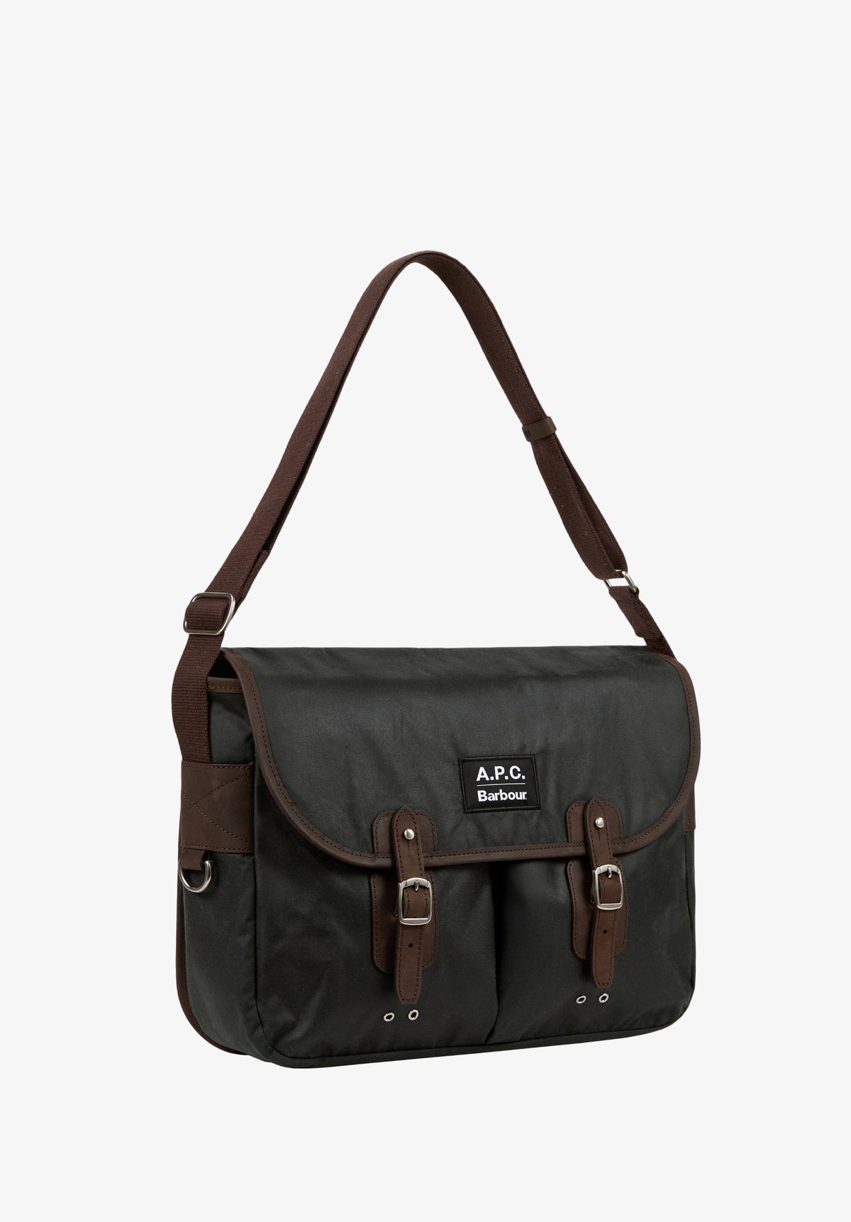 Umhängetasche aus gewachster Baumwolle A.P.C X Barbour