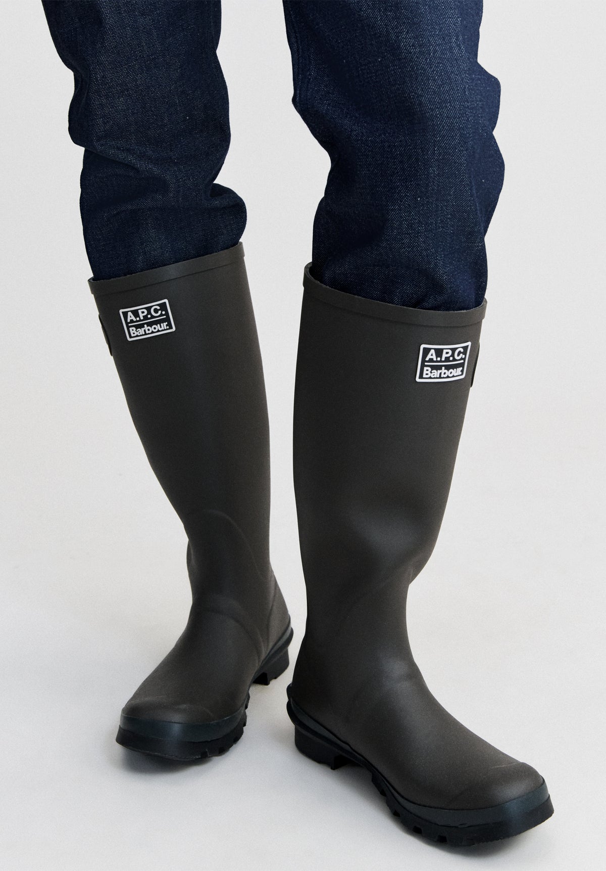Hohe Stiefel A.P.C X Barbour