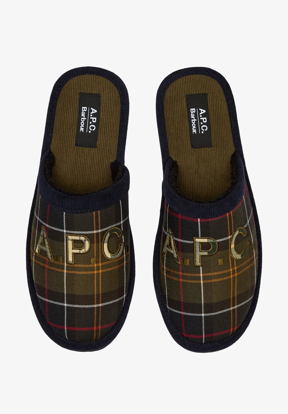 Chaussons A.P.C X Barbour