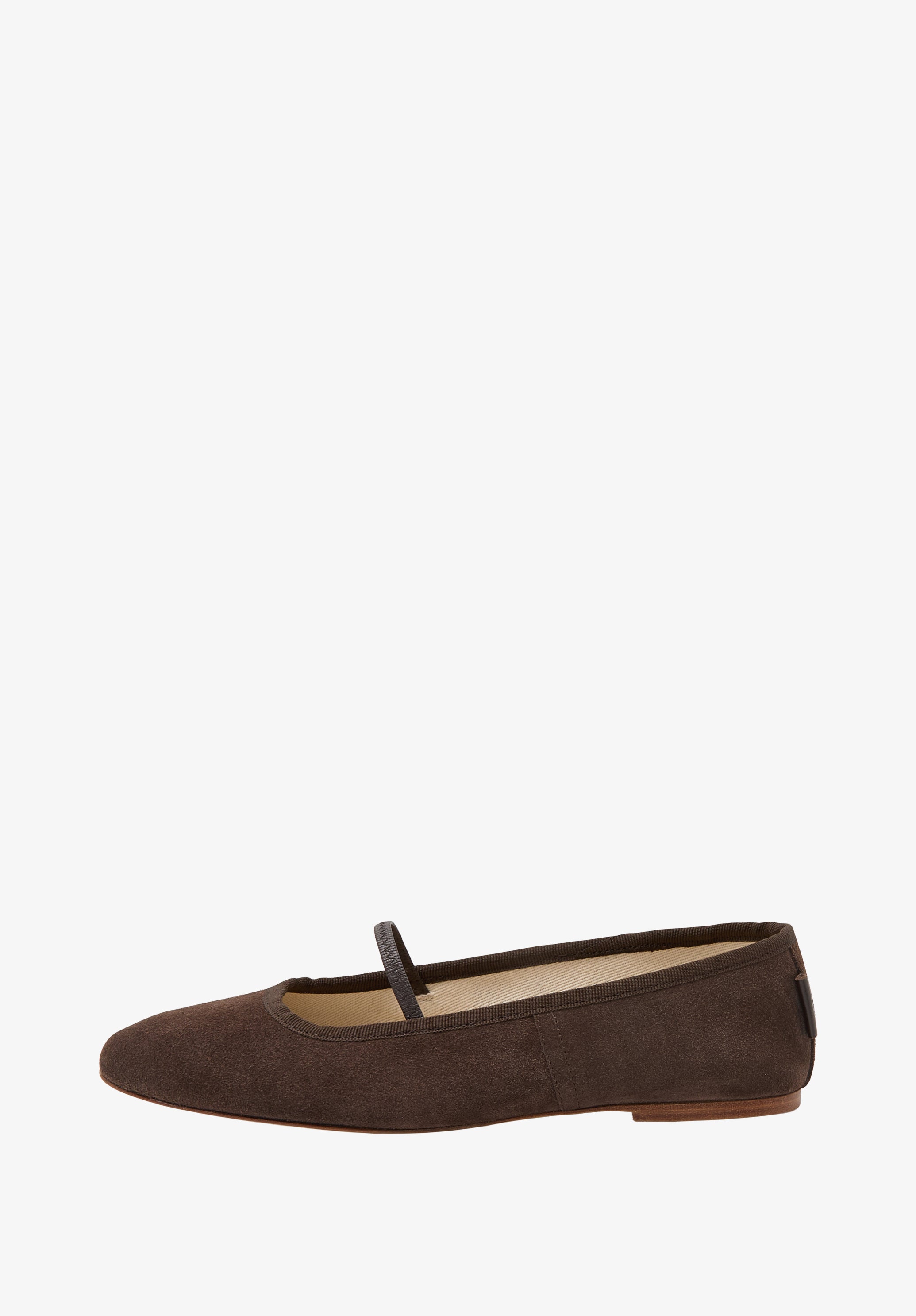 Split leather ballet flats - 0