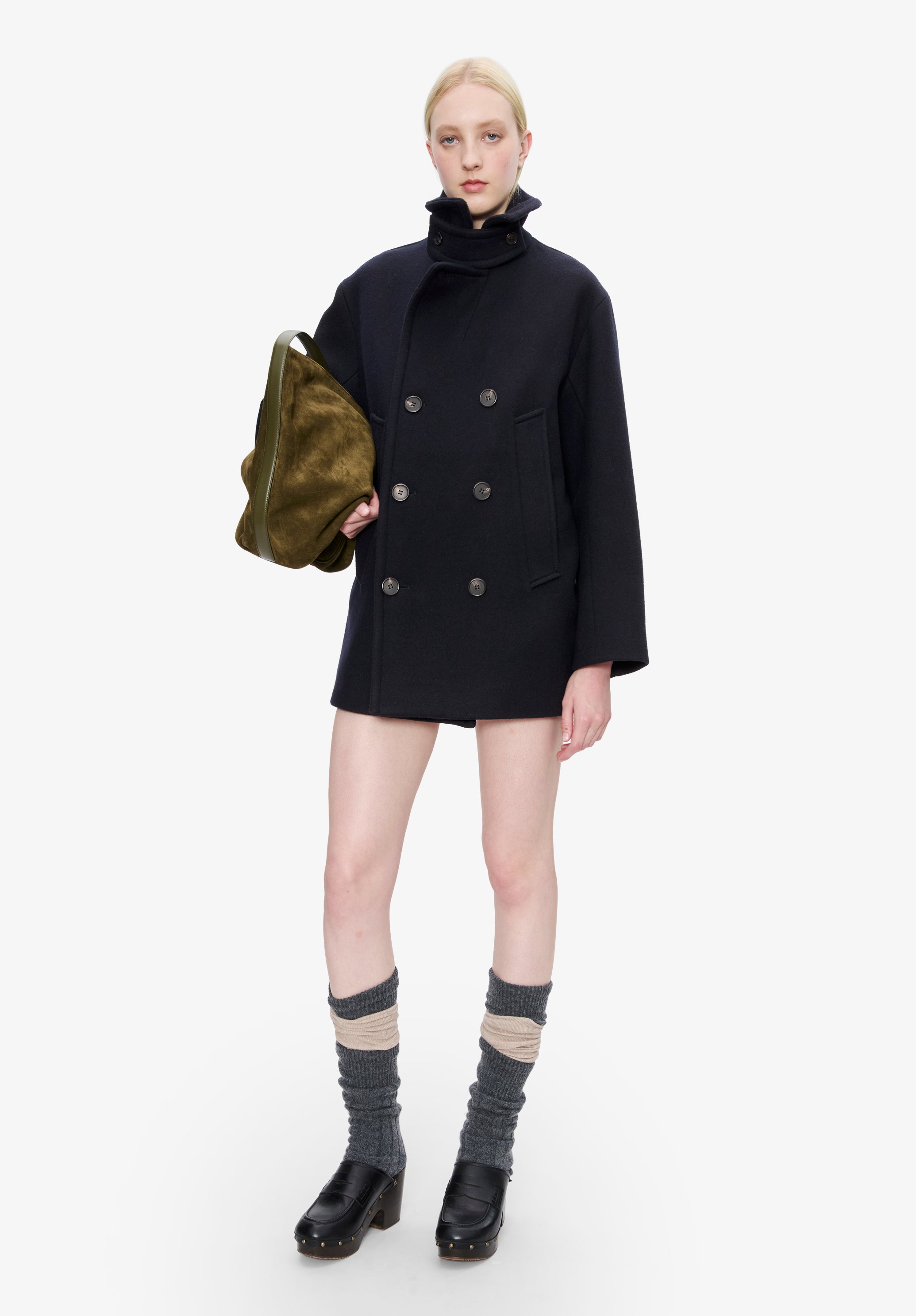 Cabanjacke aus recycelter Wolle