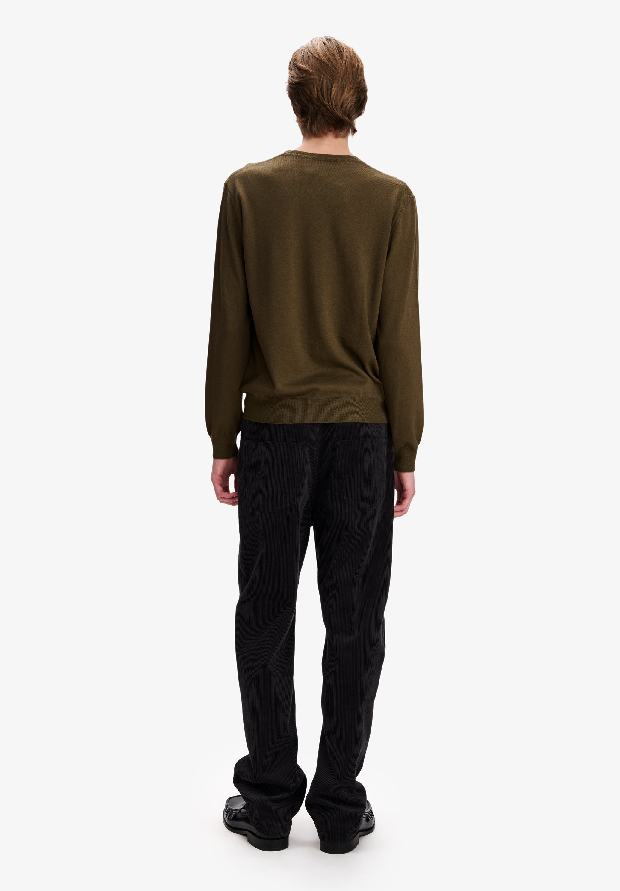Khaki merino wool sweater - 2