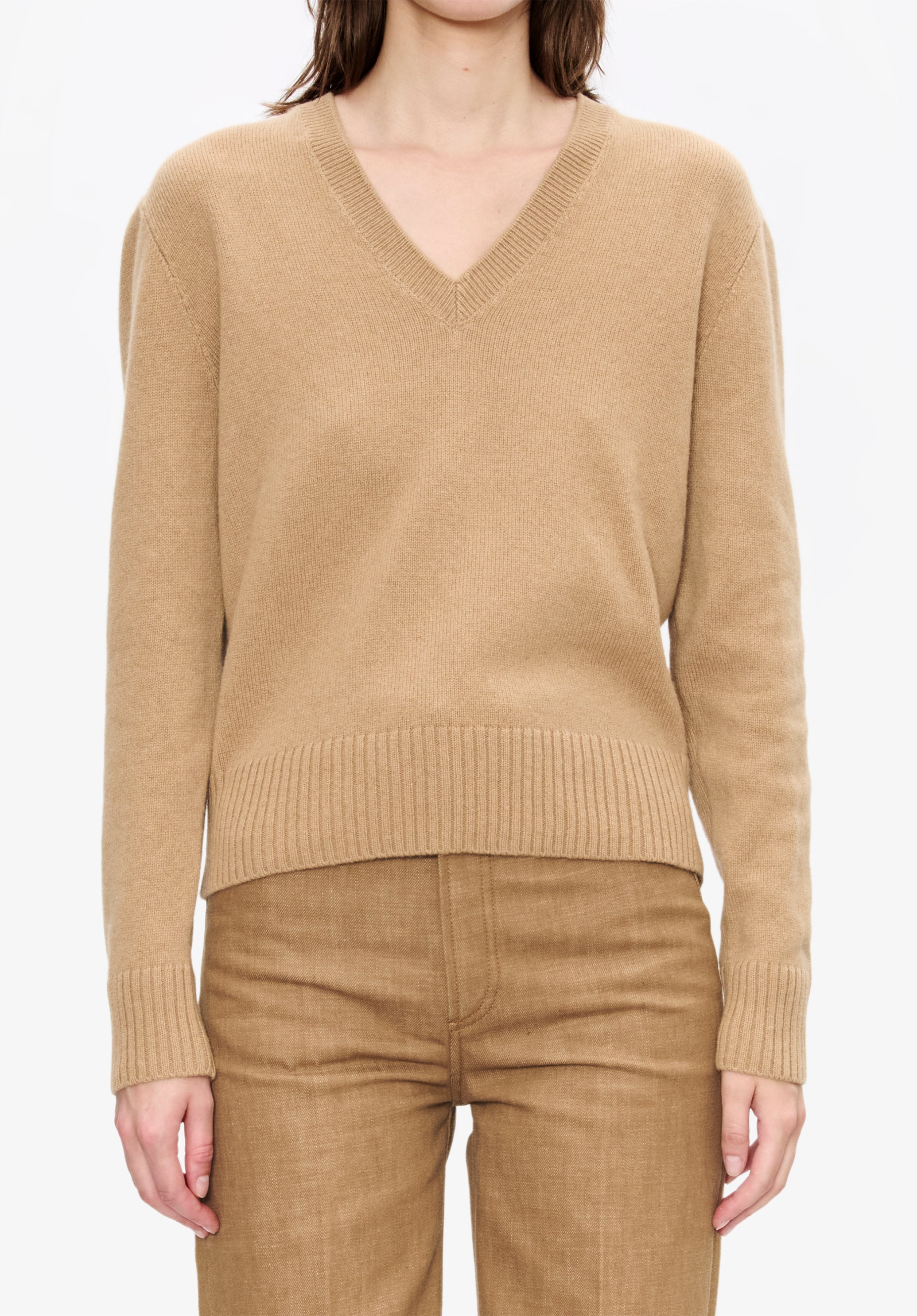 Short V-neck jumper - 4